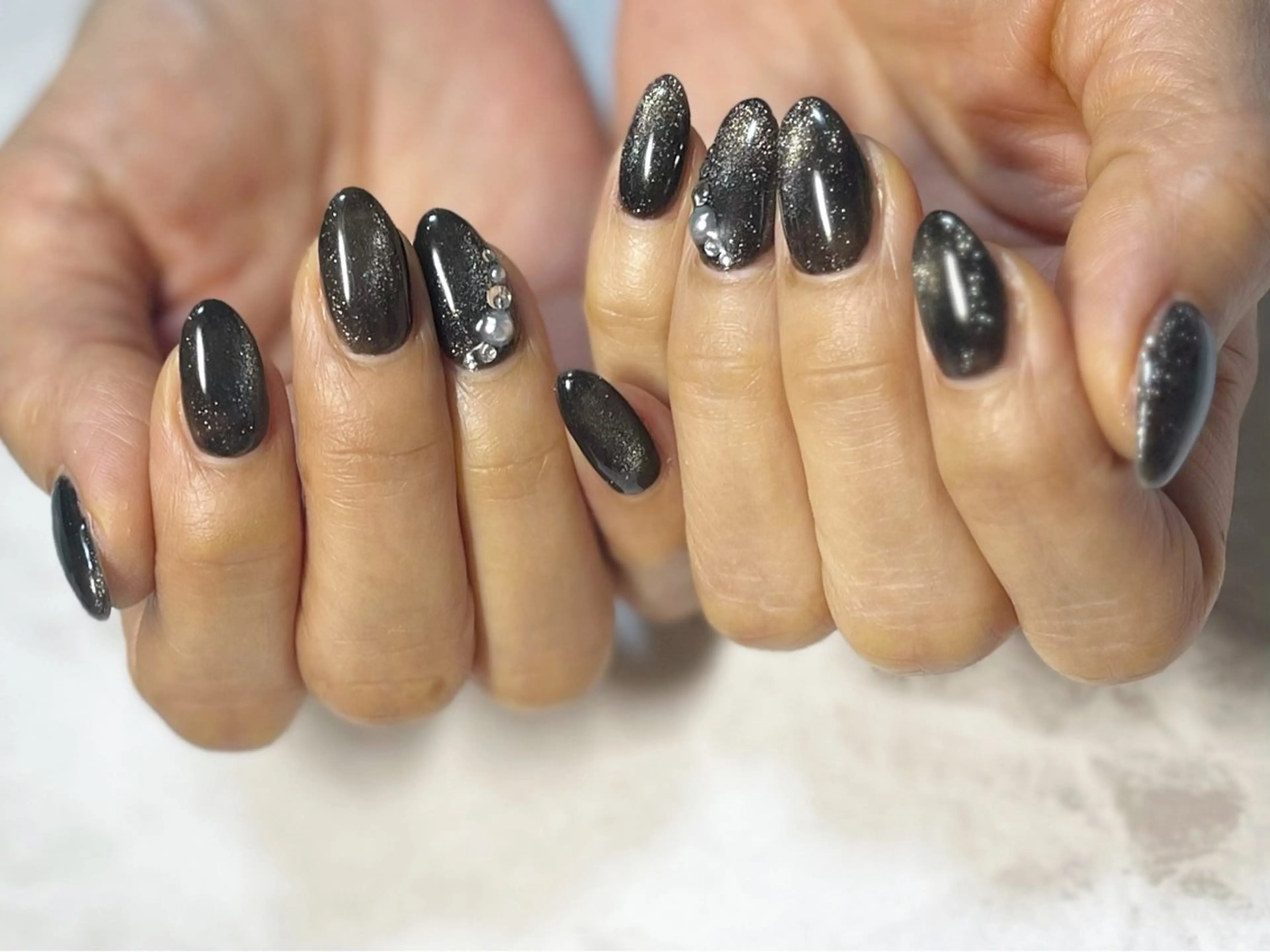 ネイル フットネイル マグネットネイル ニュアンスネイル シンプルネイル 春ネイル ネイル フフラ所属・nail fufla ♡yamane♡のネイルデザイン