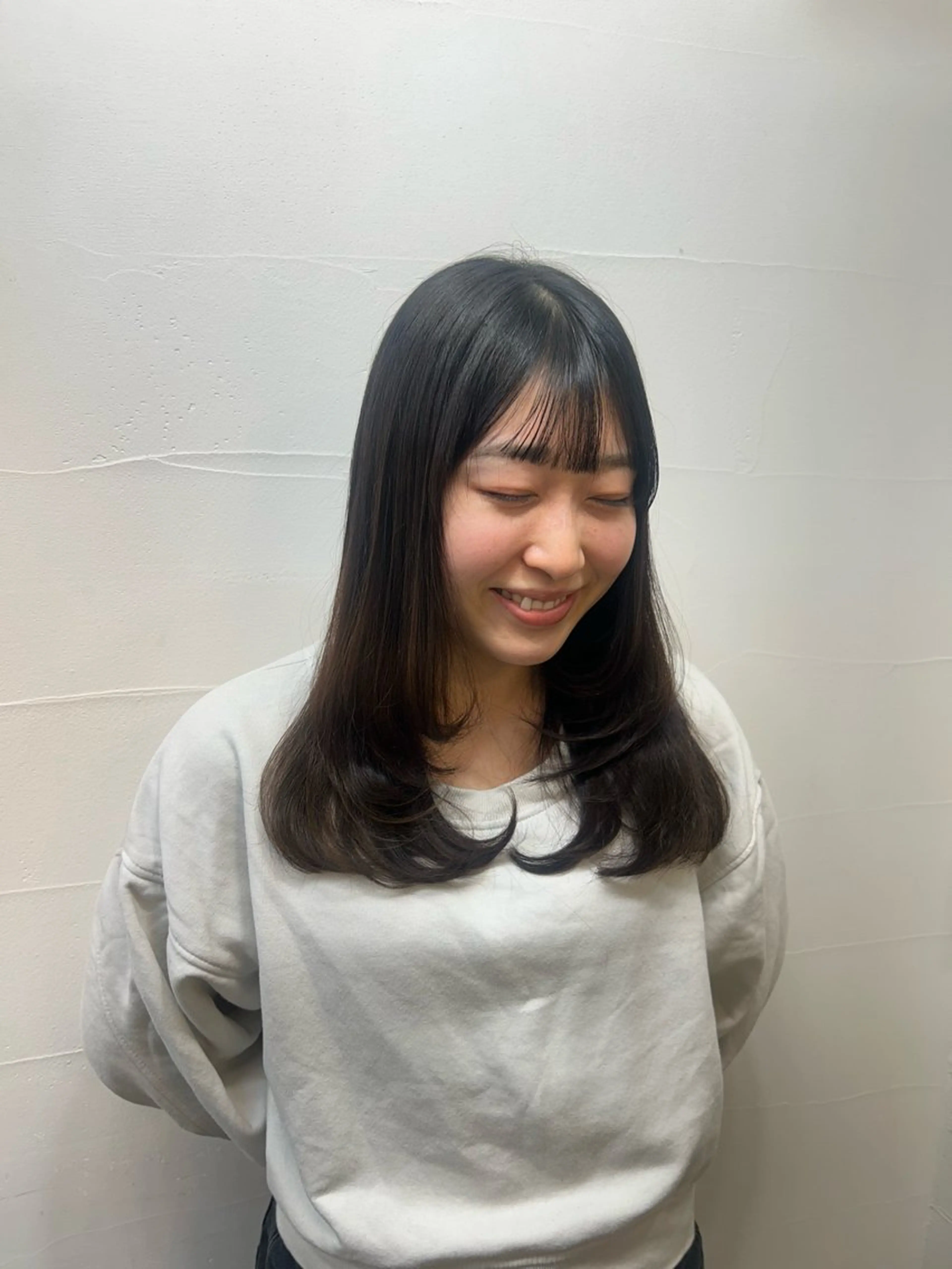 ロング 顔周りカット レイヤーカット 🌱メンズカット募集 中🌱ナノコのヘアスタイル