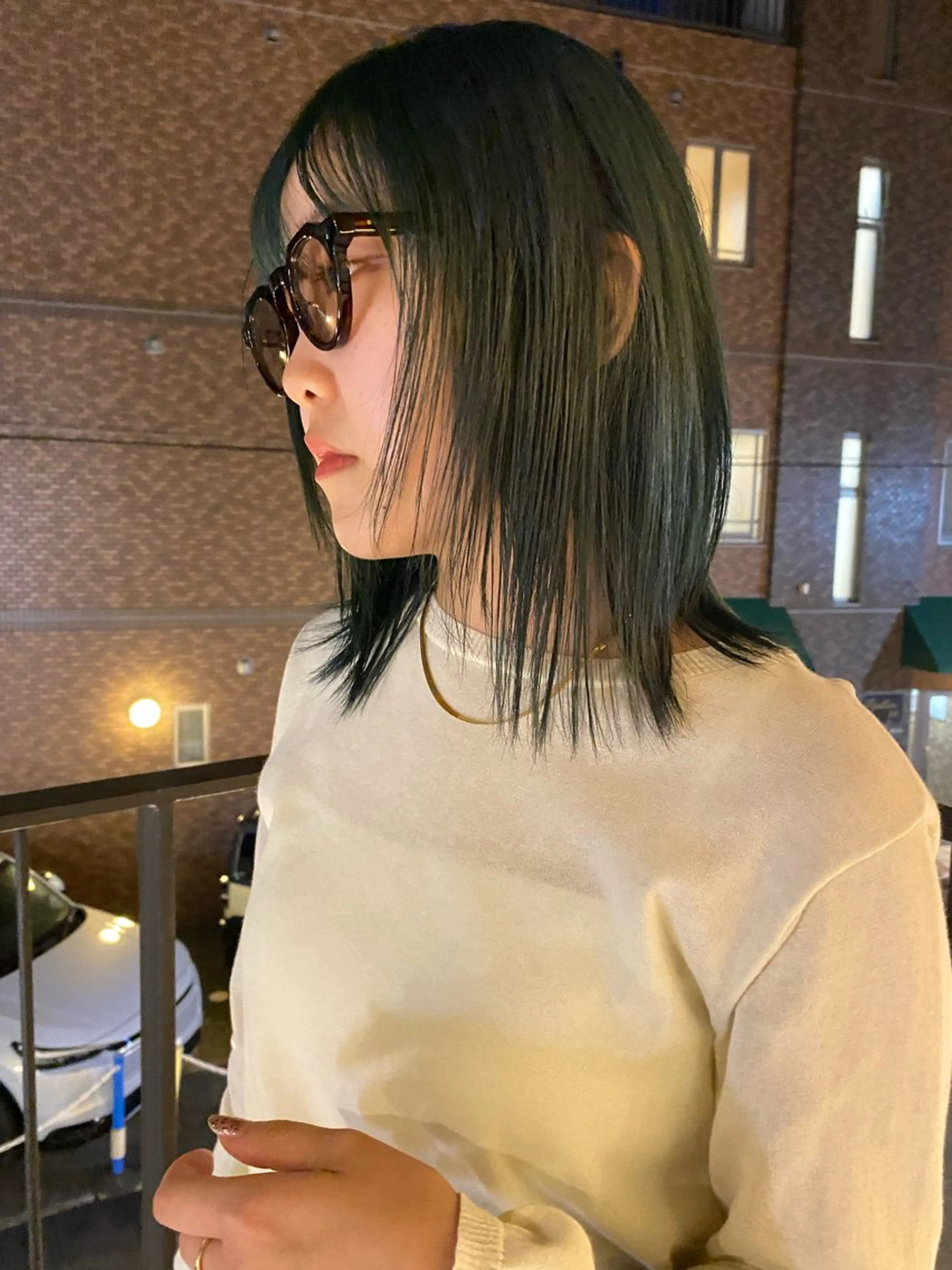 ミディアム カラー ヘアカラー トリートメント YUUKI/ボブ パーマ.ウルフのヘアスタイル