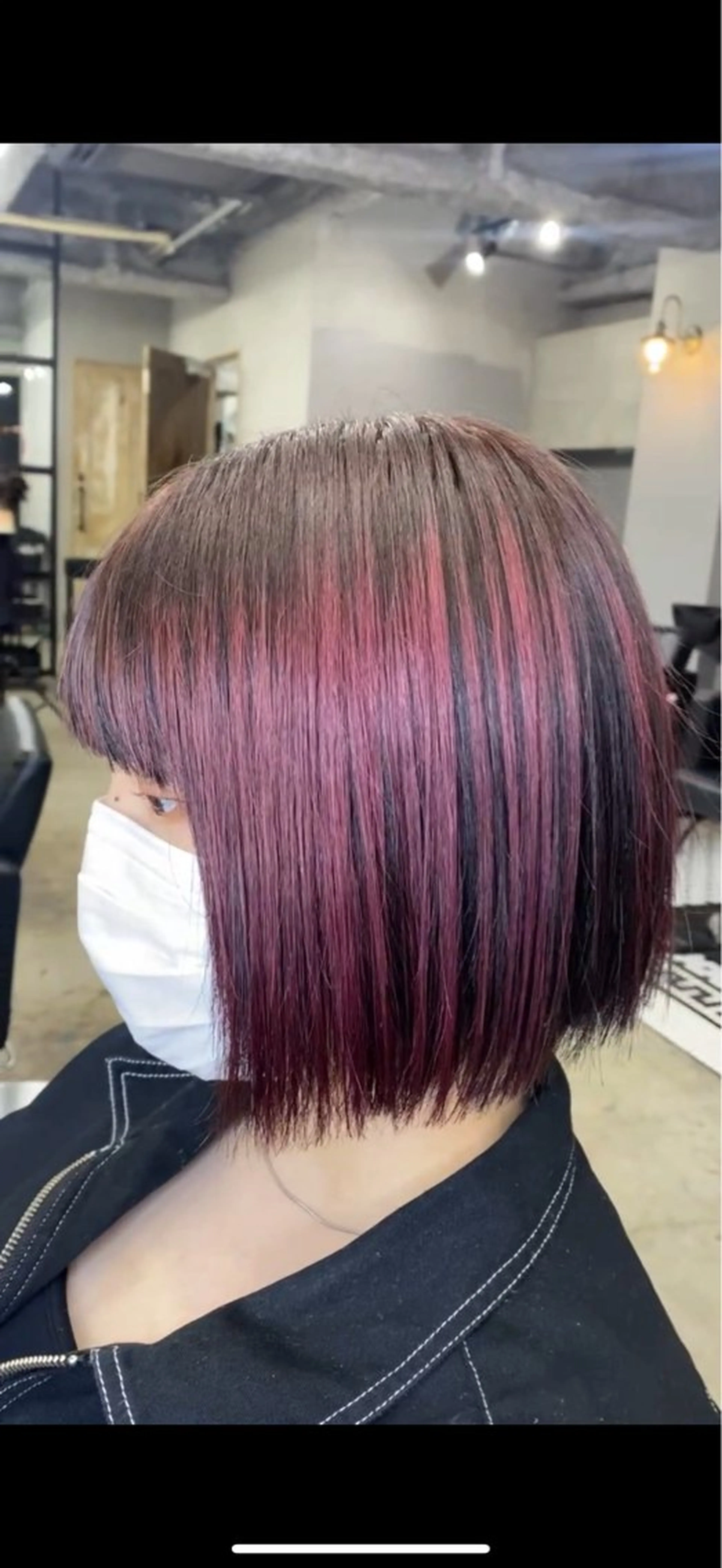 セミロング カラー ブリーチ ケアブリーチ デザインカラー ピンクカラー ヘアカラー トリートメント メンズカット/パーマ 艶カラーTAIGA︎のヘアスタイル