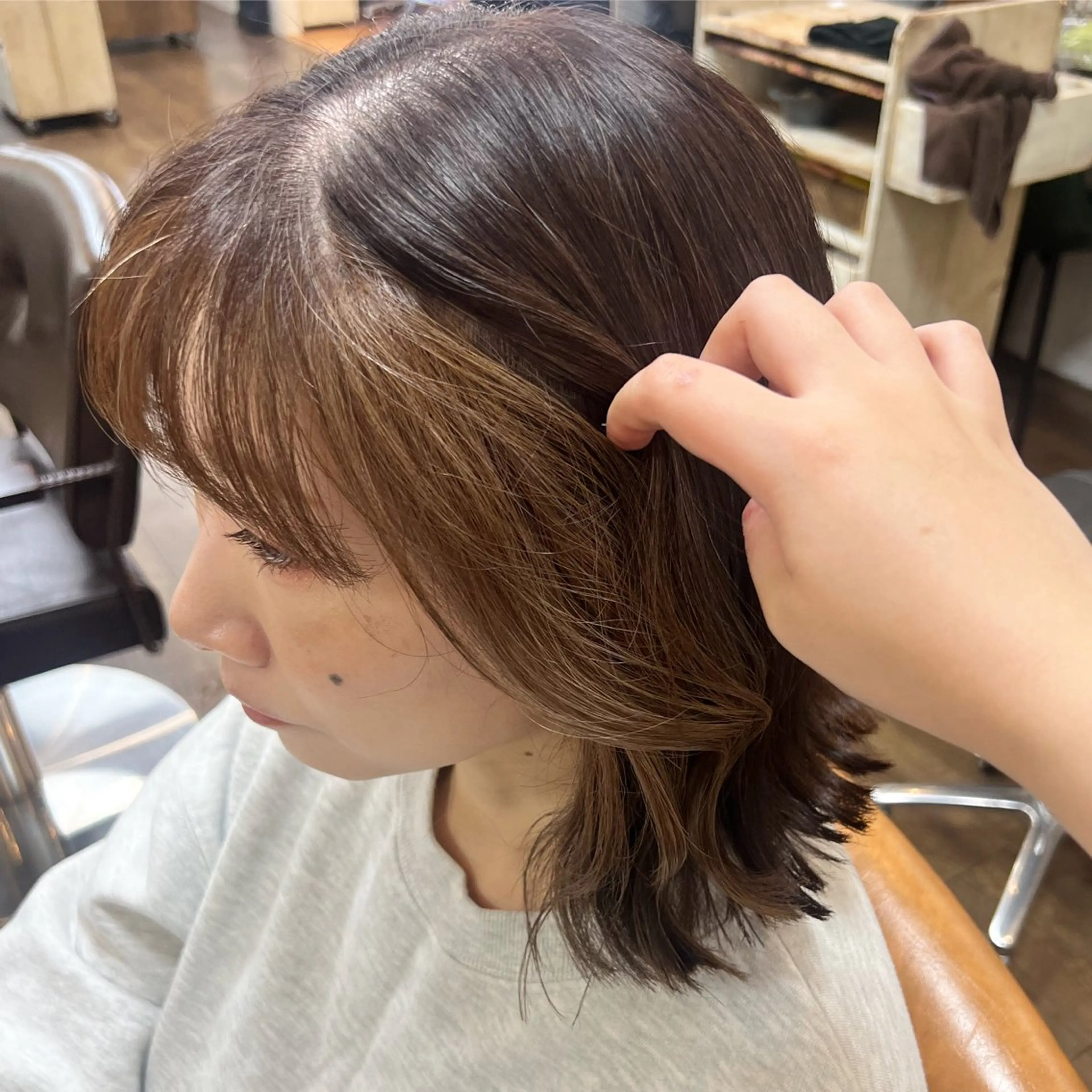 カラー レイヤー/透明感 カラー🫧‪平井のヘアスタイル