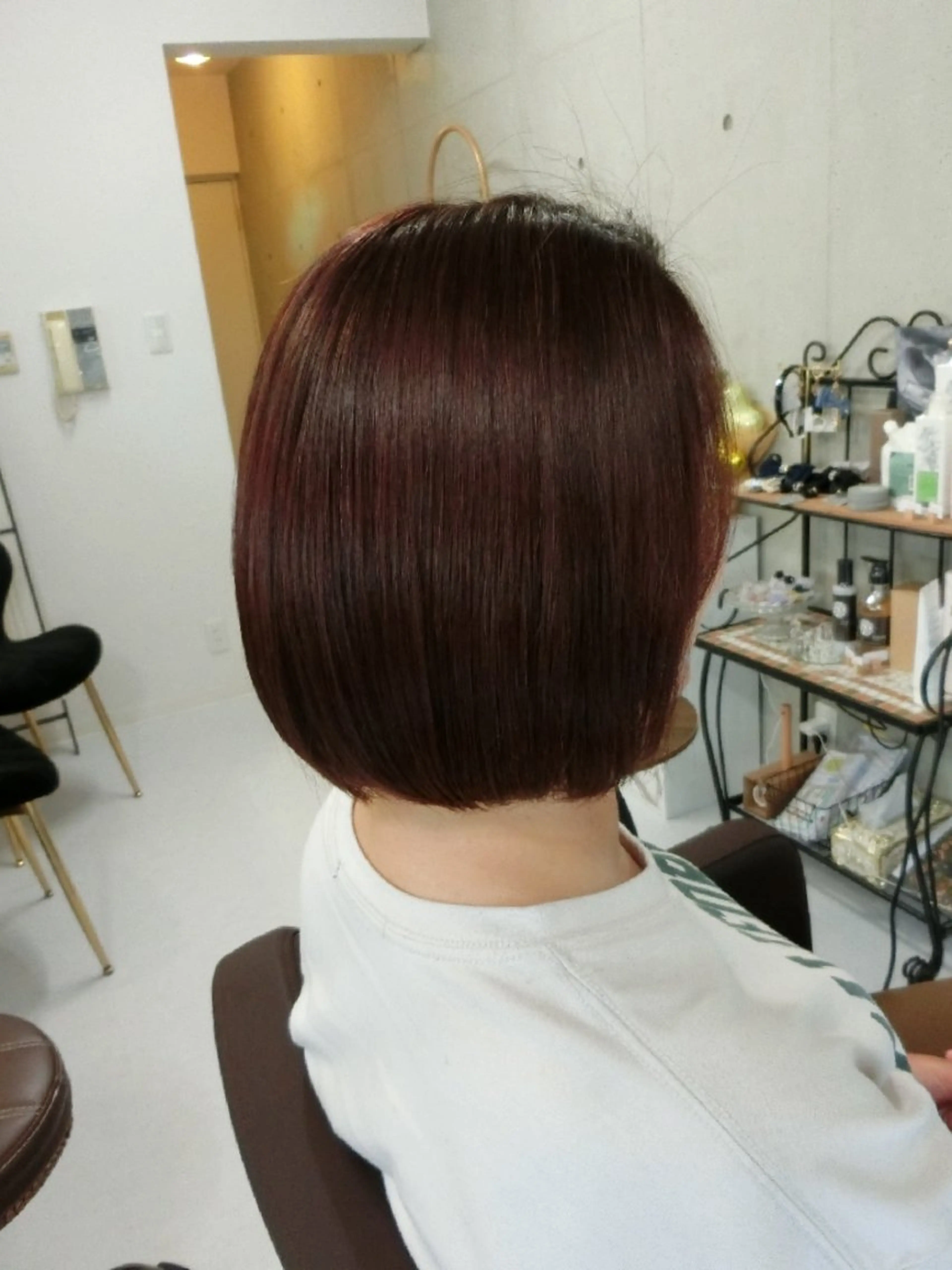 ミディアム カット 縮毛矯正 ma cherie 　naoのヘアスタイル