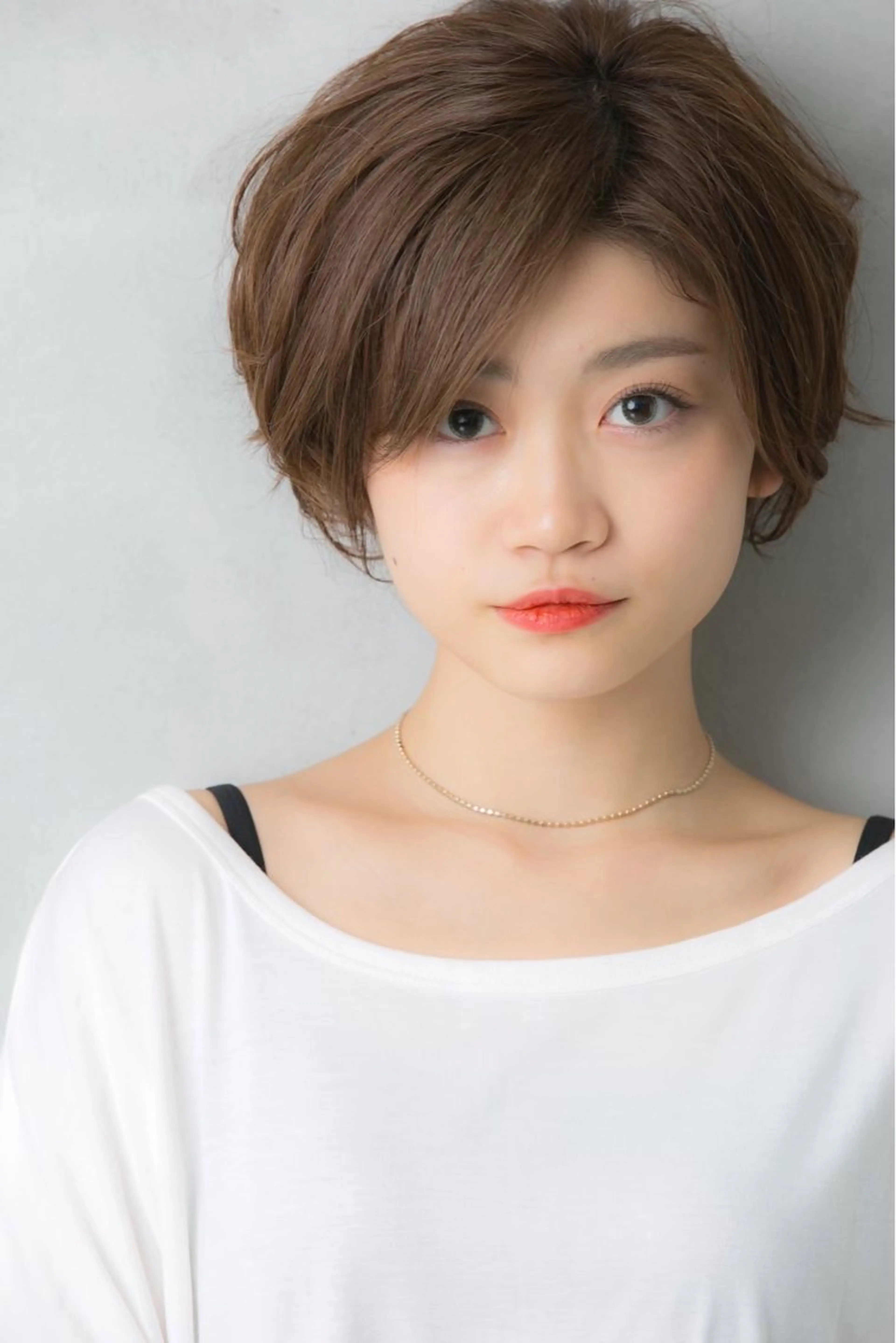 ショート カラー 透明感カラー ショートヘア 巻けるケア縮毛矯正✨ ケアカラー✨山下のヘアスタイル