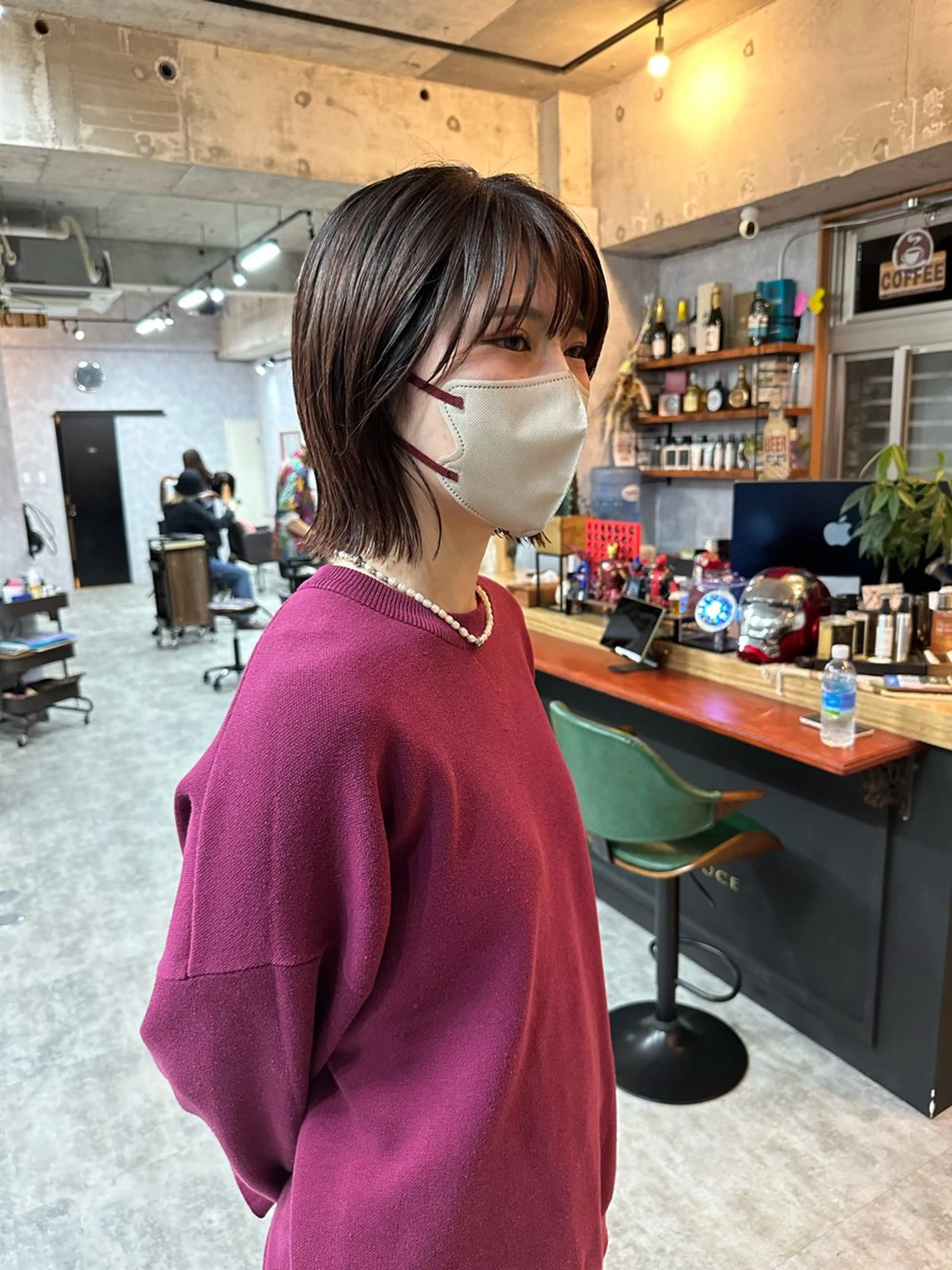 ショート 切りっぱなしボブ ショートボブ ハンサムショート 丸みショート ボブ カット ヘアカラー トリートメント C’LD hair  produce /シールドヘア所属・モテ髪/ボブ/ショー ト/アダチフウトのヘアスタイル