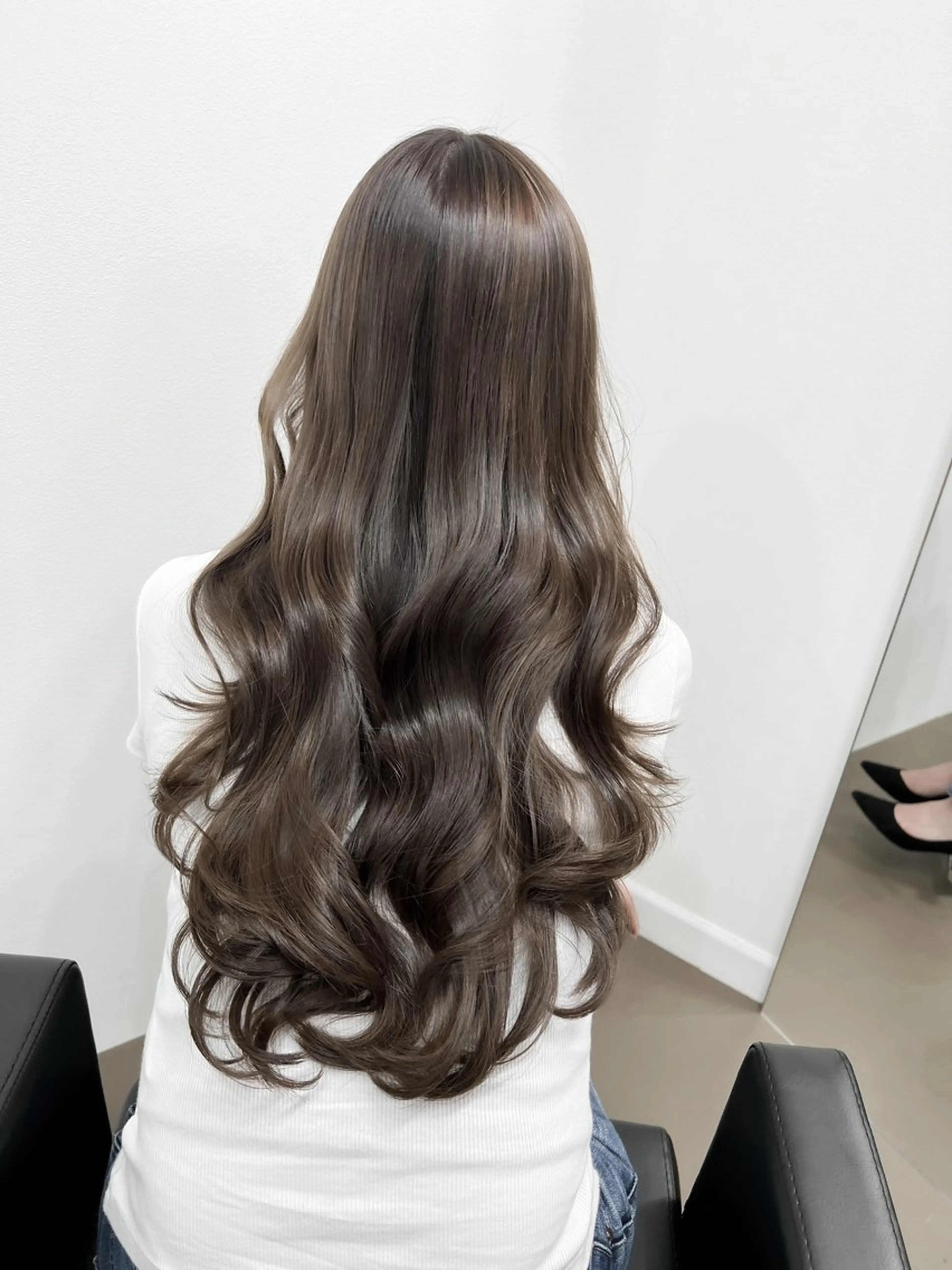 ロング カラー 透明感カラー ダブルカラー 神戸ボブ✂️ ioe三宮/田 伸佳のヘアスタイル