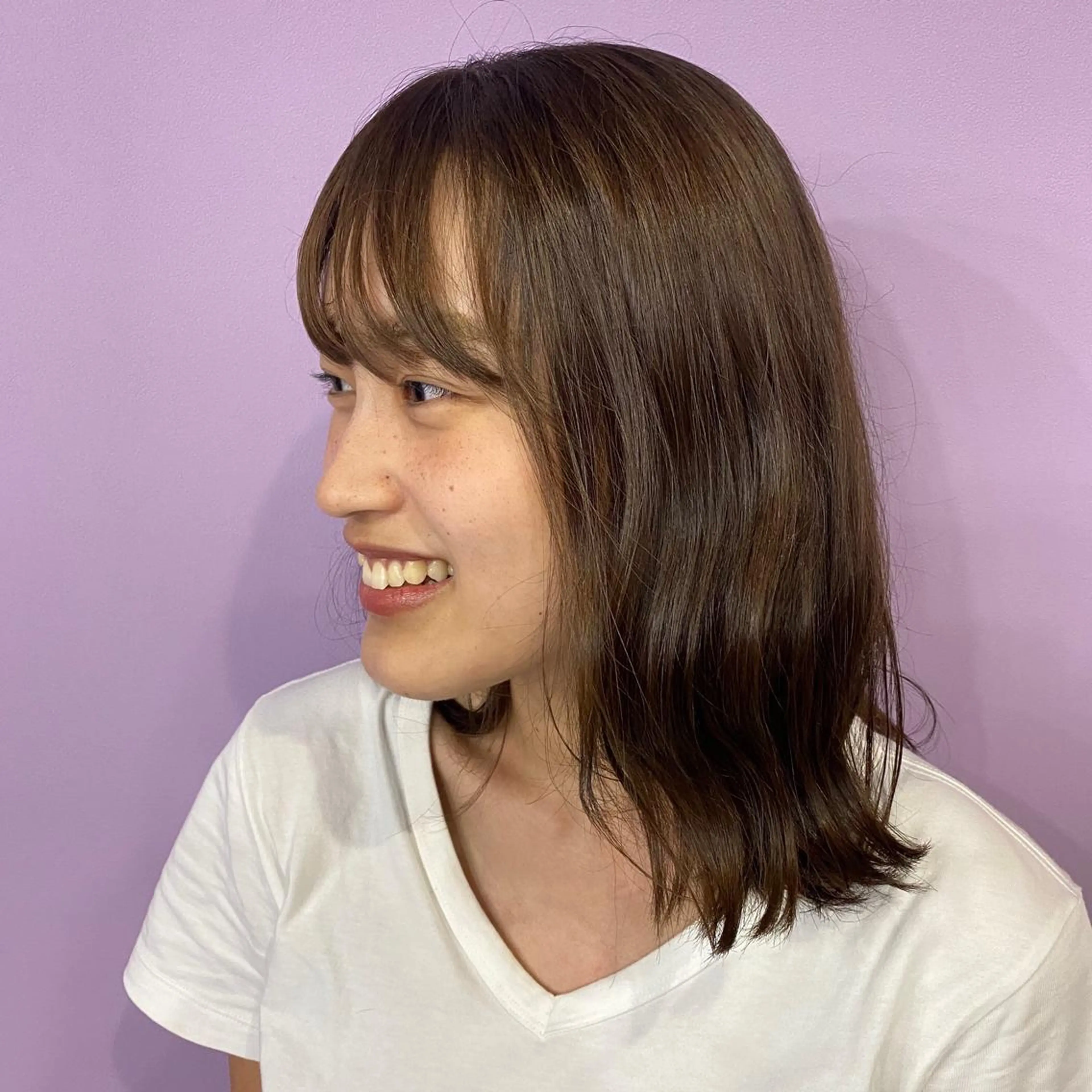 カラー ブラウンカラー hair room caro所属・くぎた とわのヘアスタイル