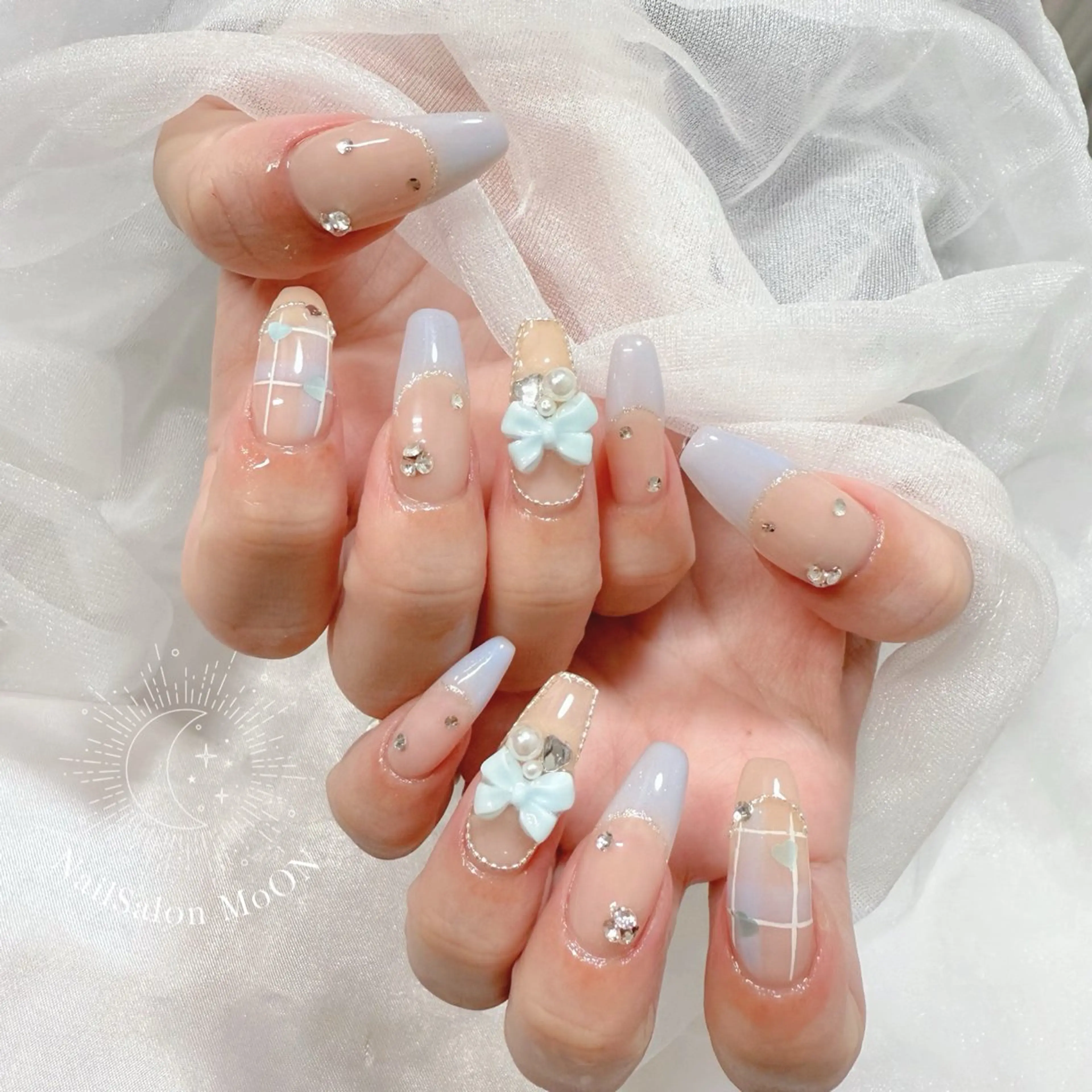 ネイル ハンドネイル ハンドケア MoON...❤︎ MeGuのネイルデザイン