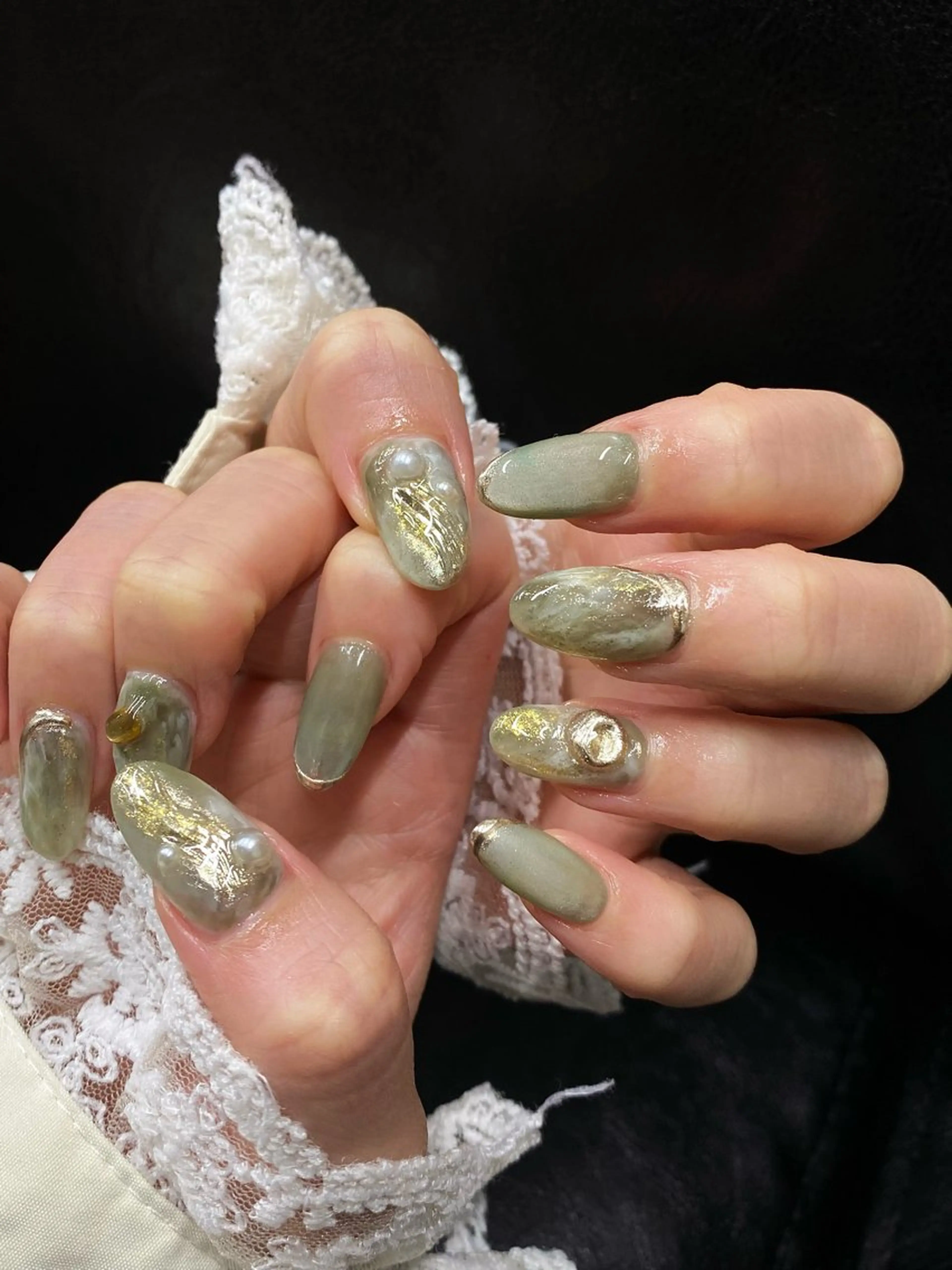 ネイル グリーン Iconic所属・Iconic Nailのネイルデザイン