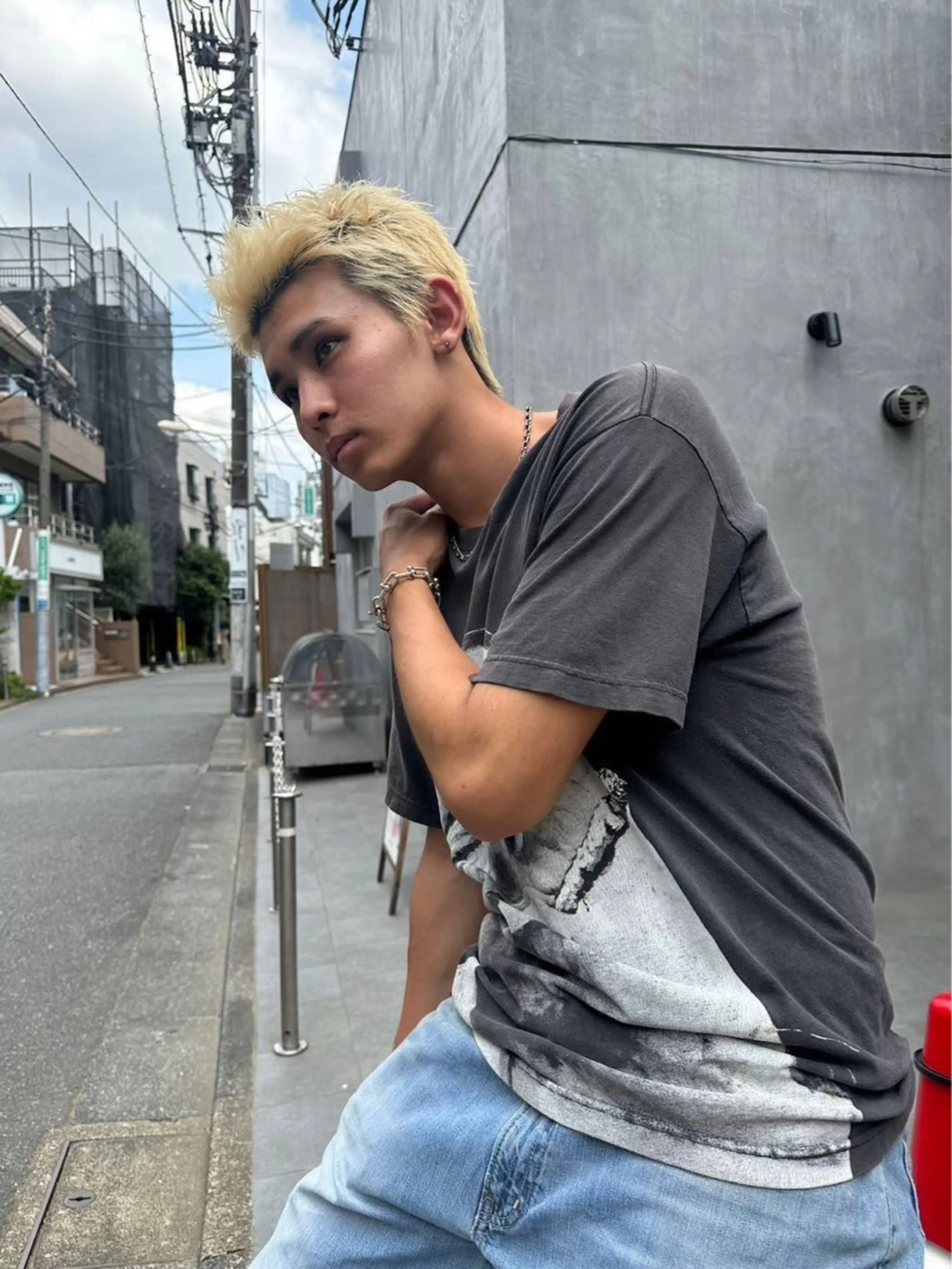 ショート パーマ メンズ カット ヘアカラー トリートメント ヘッドスパ ヘアセット 🔥メンズ特化🔥 藍斗のヘアスタイル