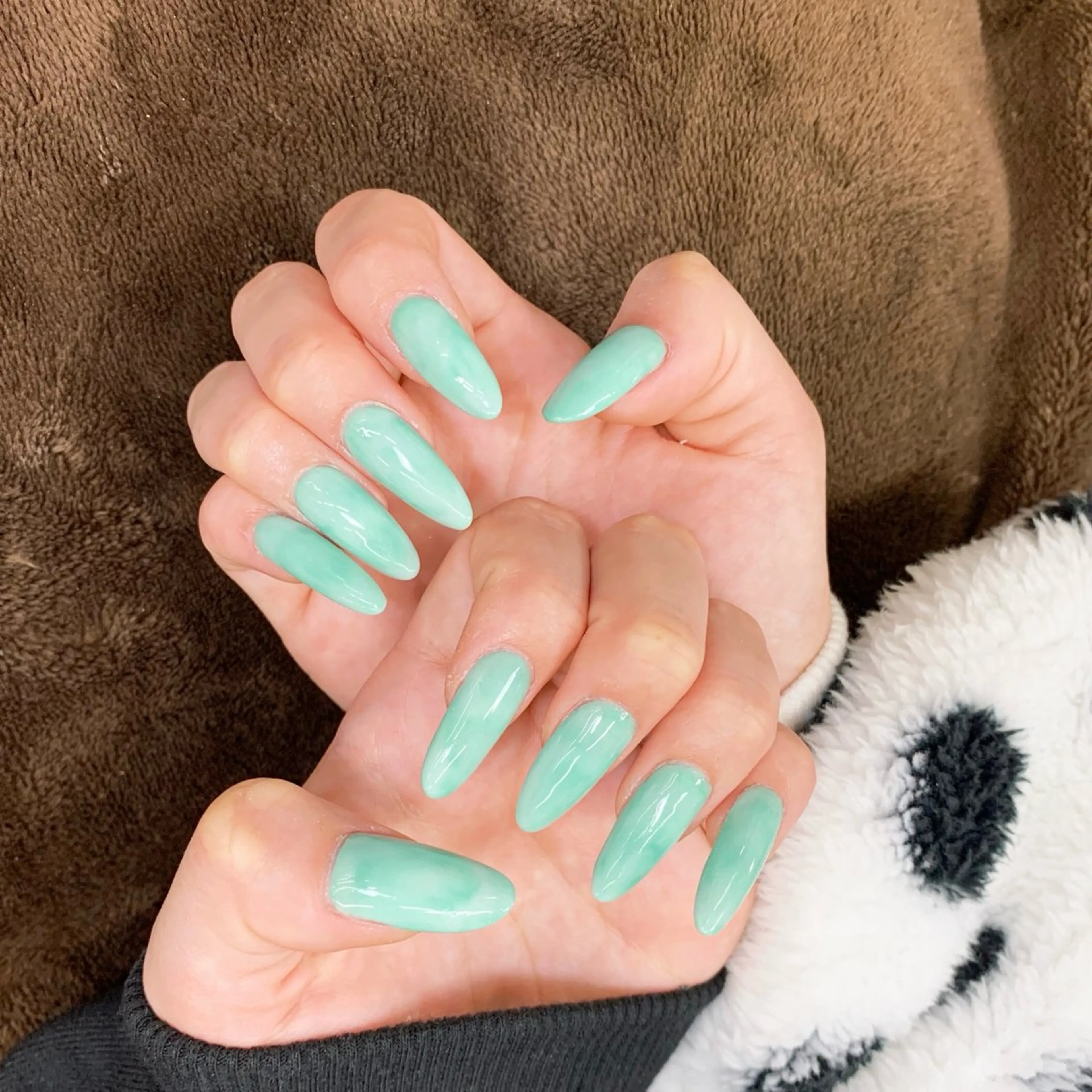 ネイル ロングネイル ハンドネイル ⭐︎休業中の練習⭐︎ JNA認定講師髙橋のネイルデザイン