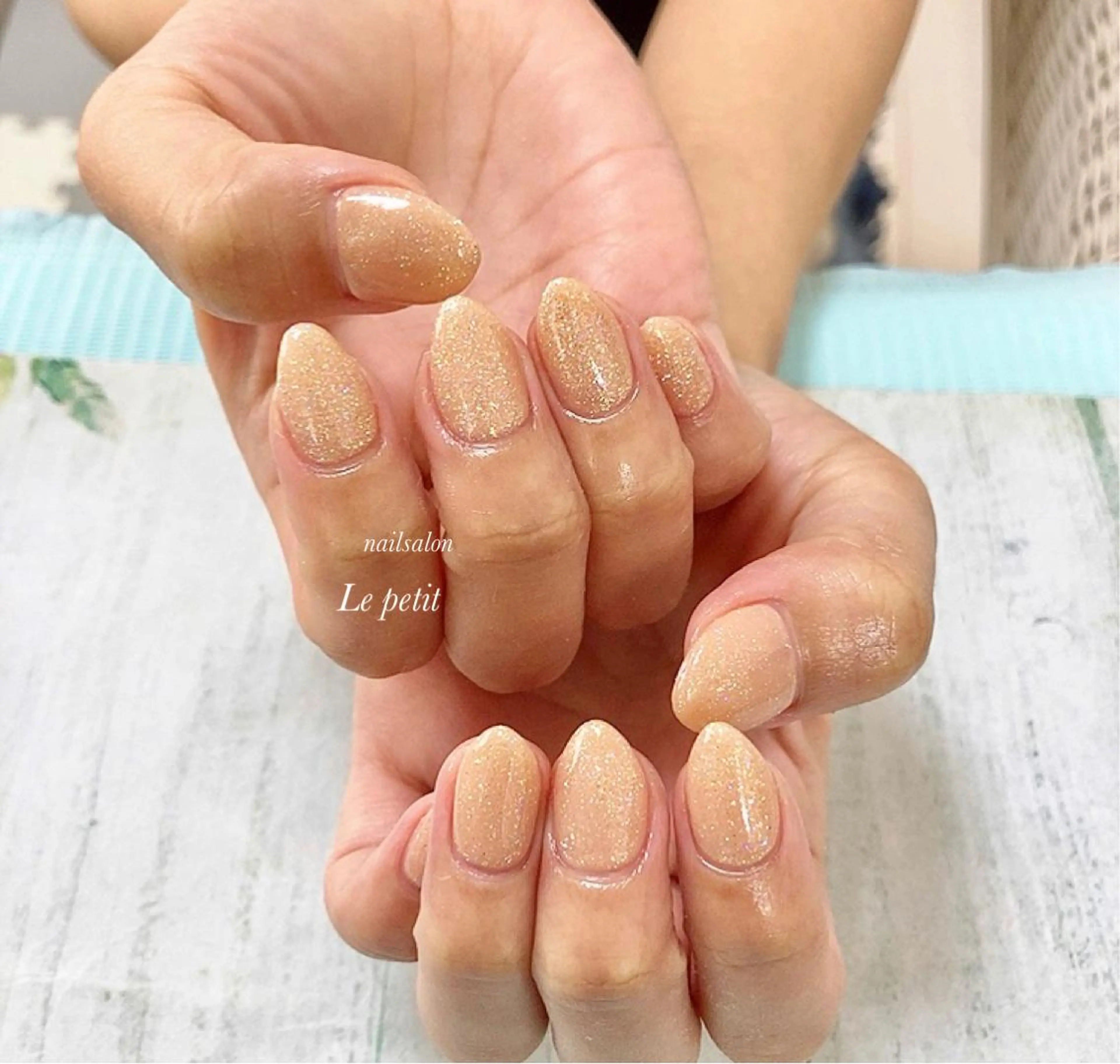 オフなしワンカラーネイルの写真