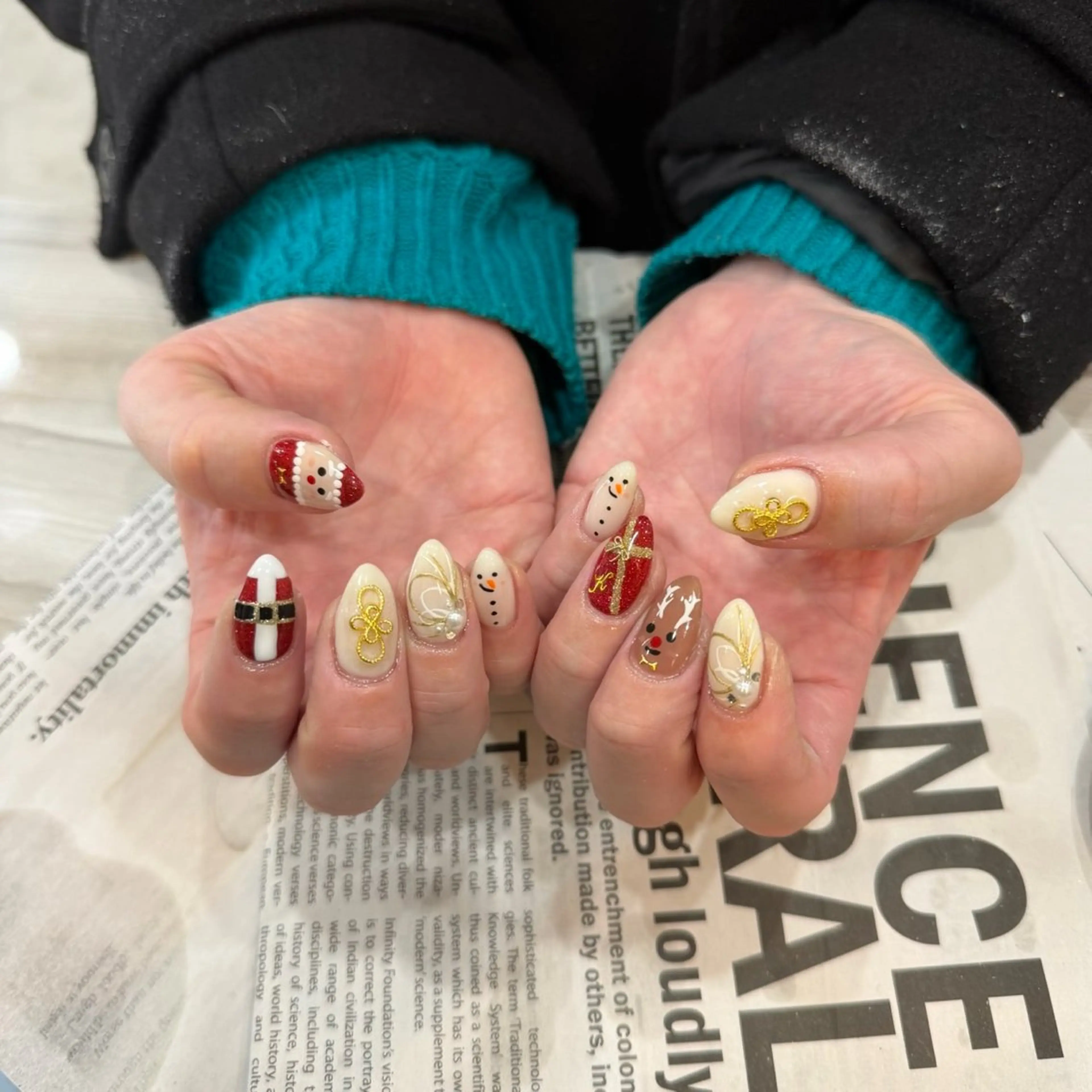 ネイル ラメ(グリッター) ニュアンスネイル ワンカラーネイル リボン シンプルネイル 梶野 友海華のネイルデザイン