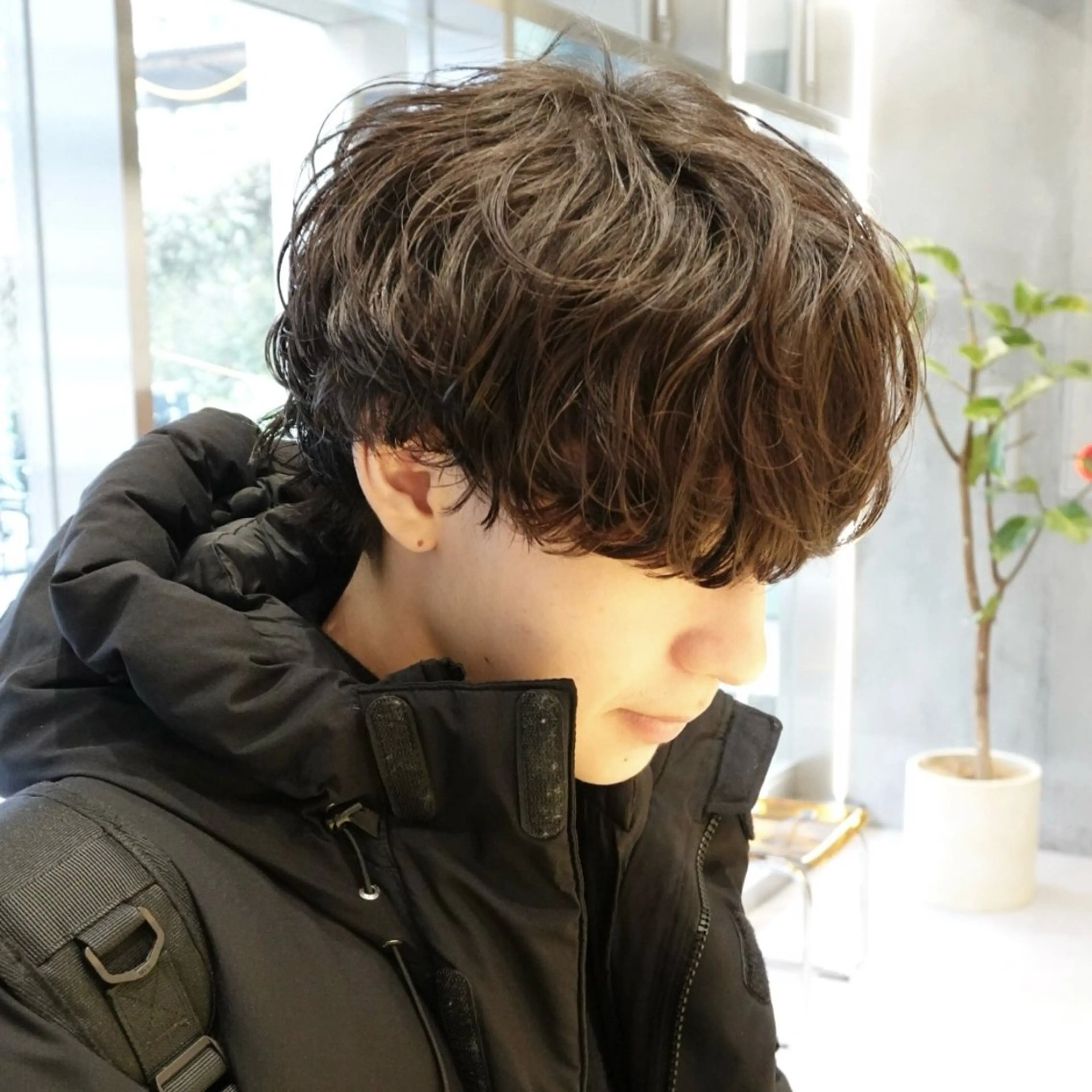 パーマ メンズ メンズパーマ カット パーマ 渋谷メンズ特化 佐橋世奈のヘアスタイル