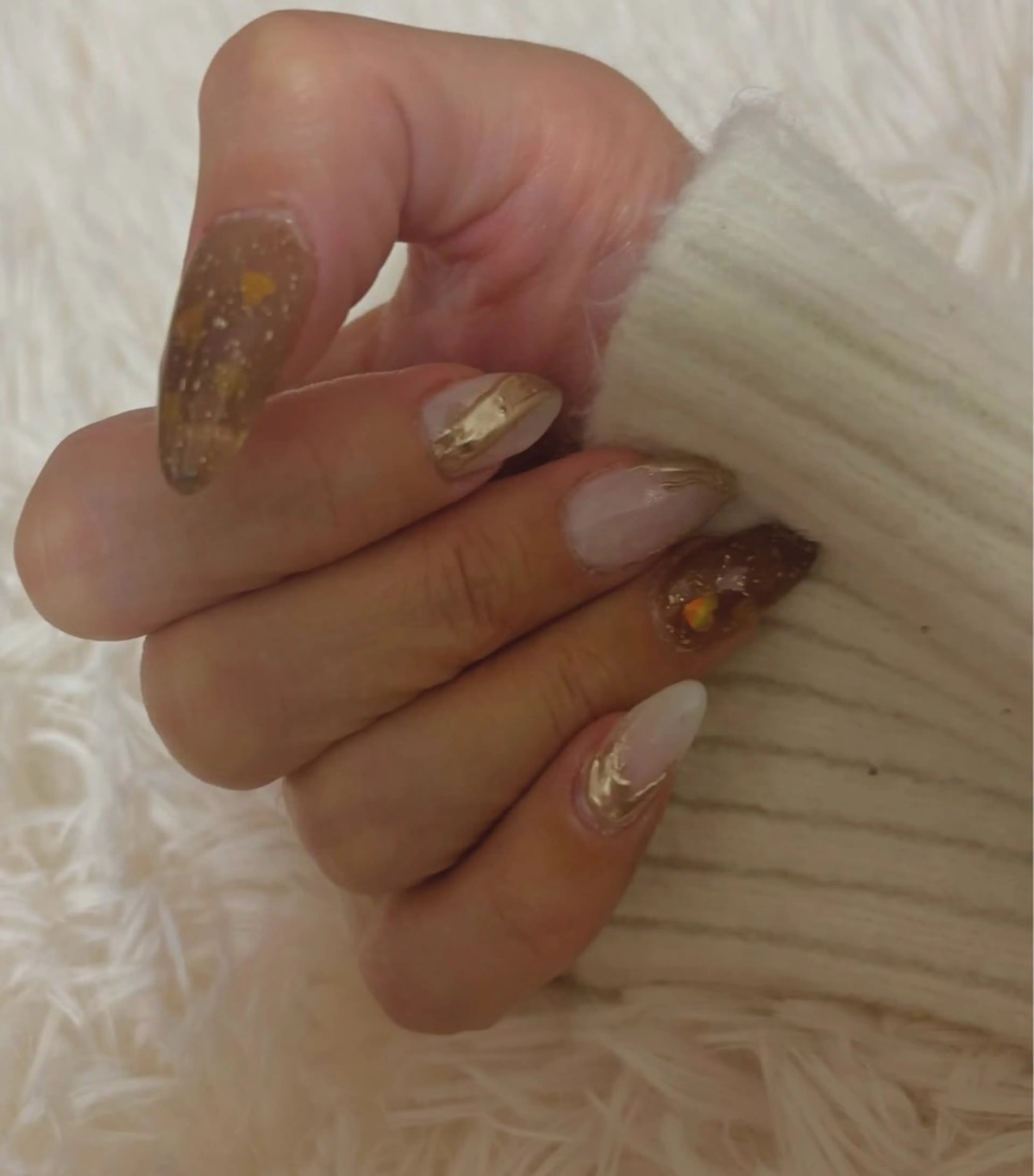 ネイル フラッシュネイル フットネイル フレンチネイル ジェルネイル ガラスフレンチ Nail salon Natulalのネイルデザイン