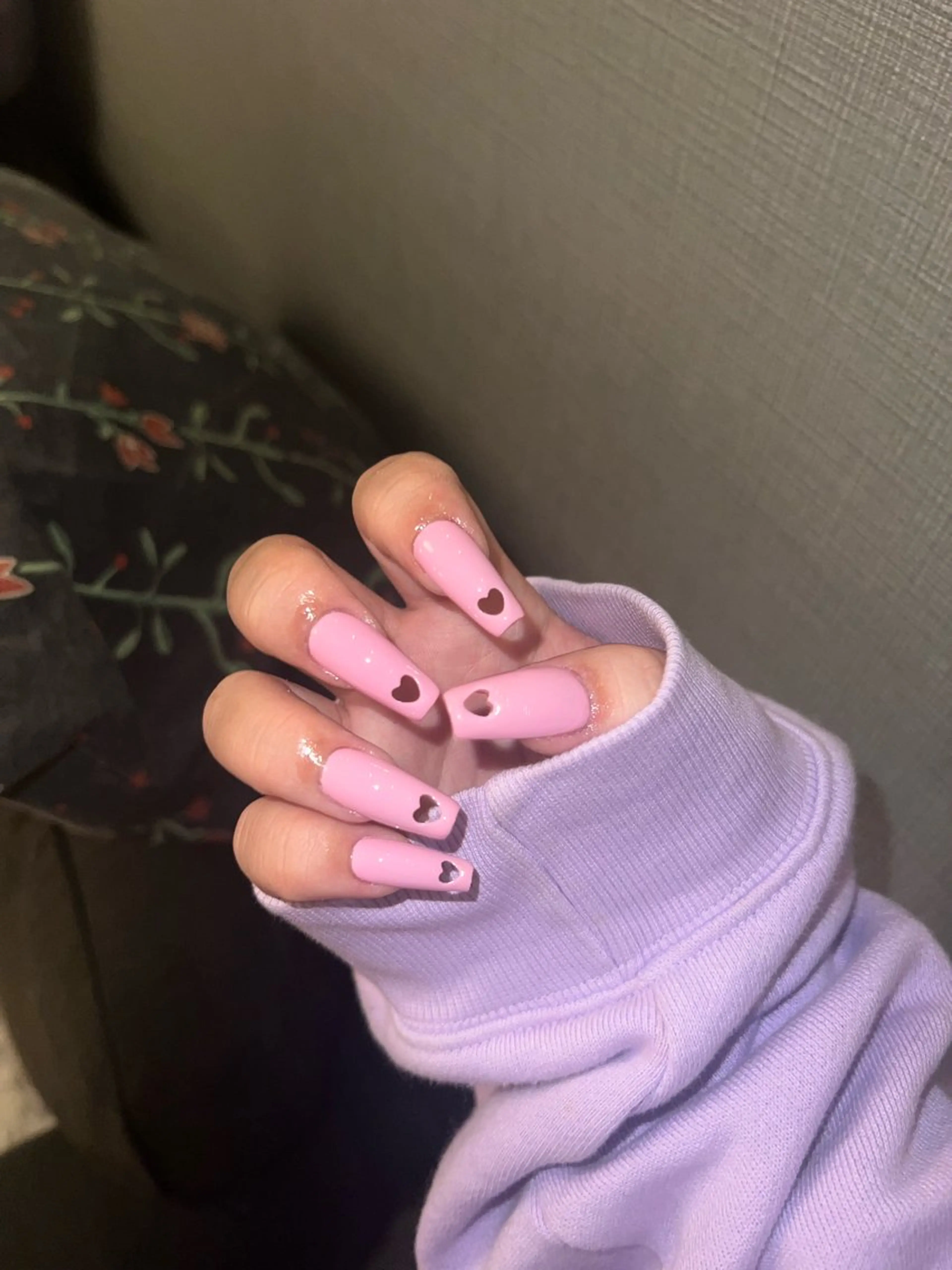 ネイル ハート ネイルチップ ハンドネイル Nail Salon L'arc所属・💊大阪/心斎橋 moni🧠のネイルデザイン