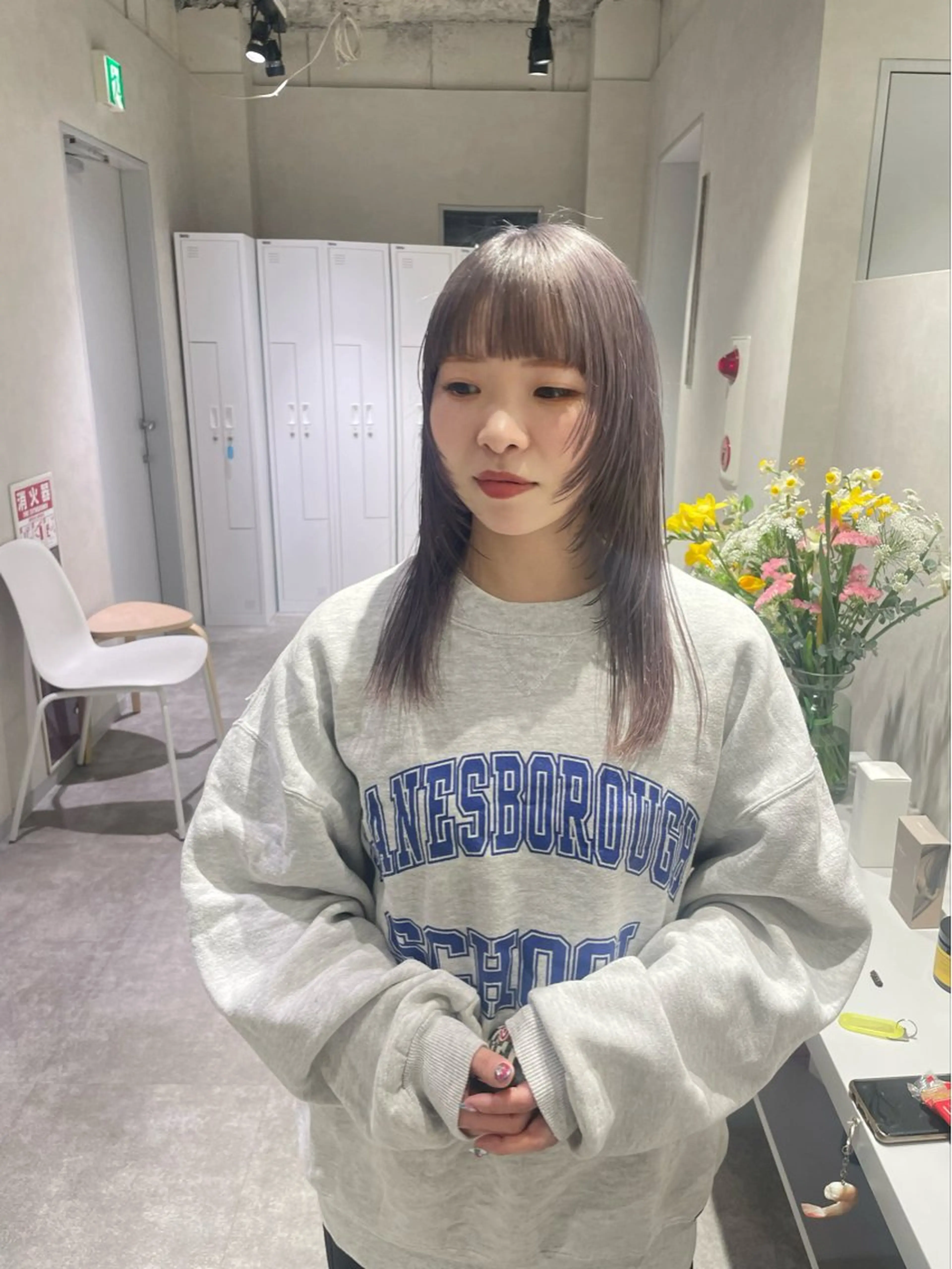 セミロング 細山田 りゅうせいのヘアスタイル