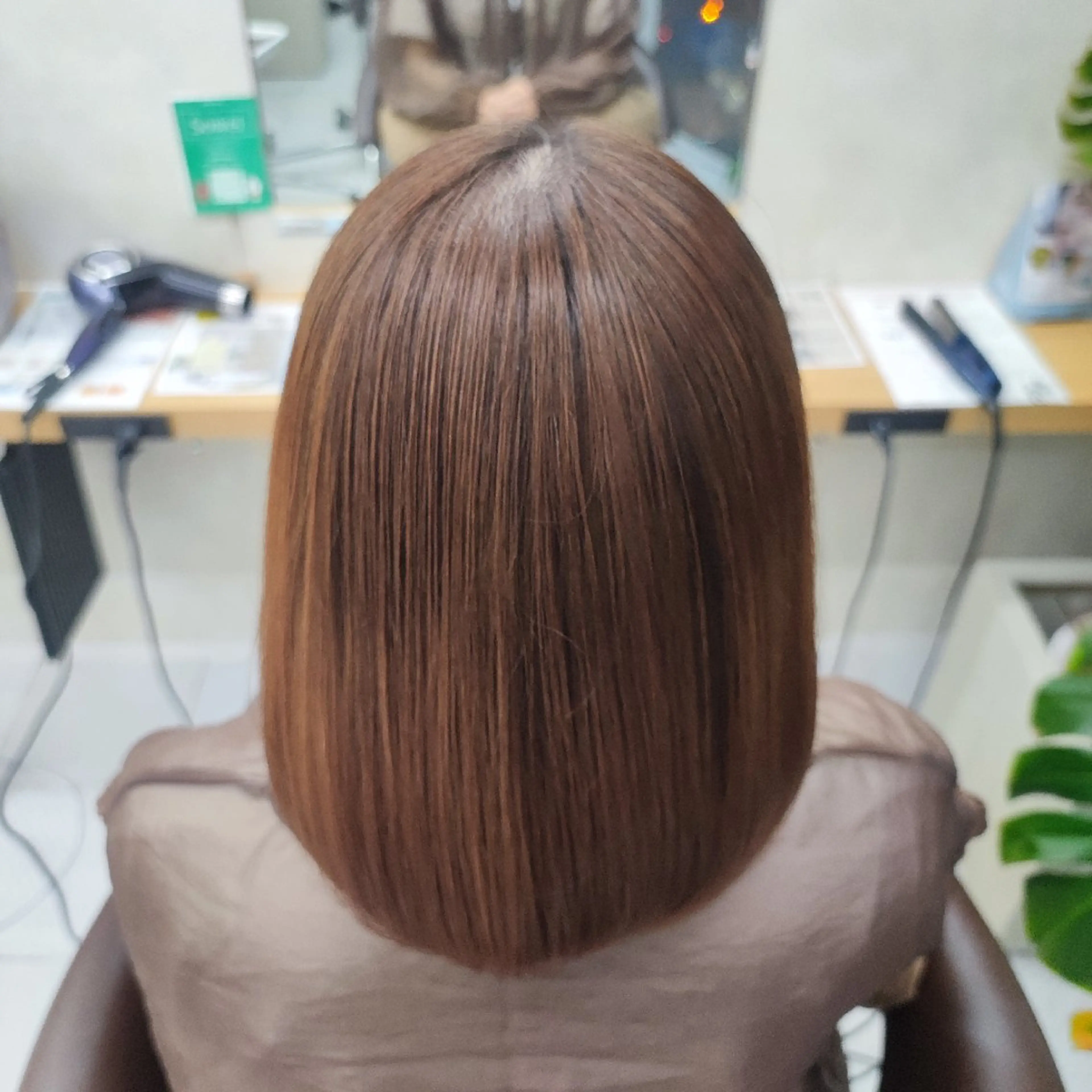 ミディアム 縮毛矯正 トリートメント 縮毛矯正 縮毛矯正💎/ 美髪ストレート🫧のヘアスタイル