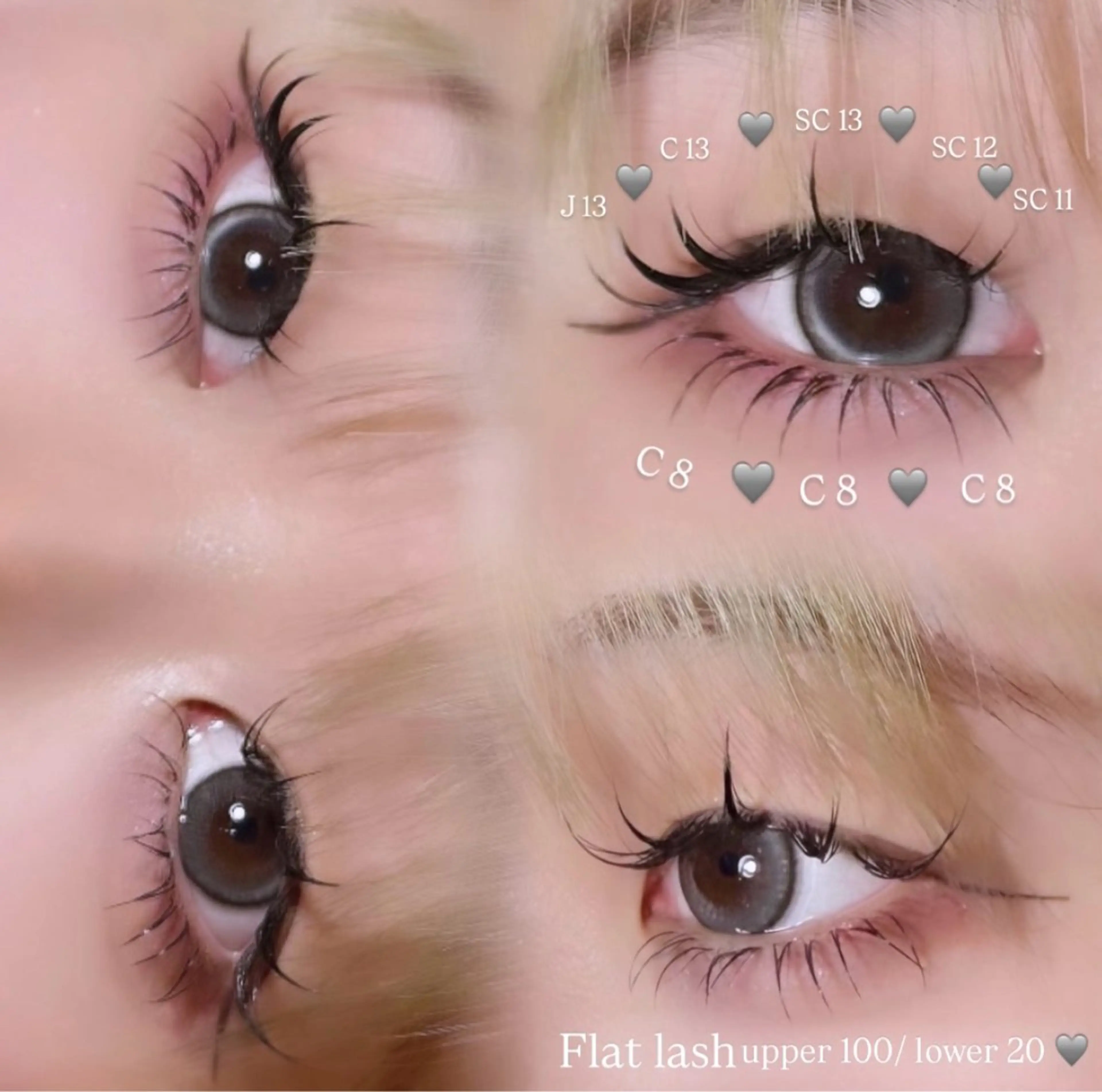 【🫧12月限定🫧】フラットラッシュ ~120本➕下まつげ付け放題 アイシャンプー・強化剤付き·̩͙꒰ঌの写真