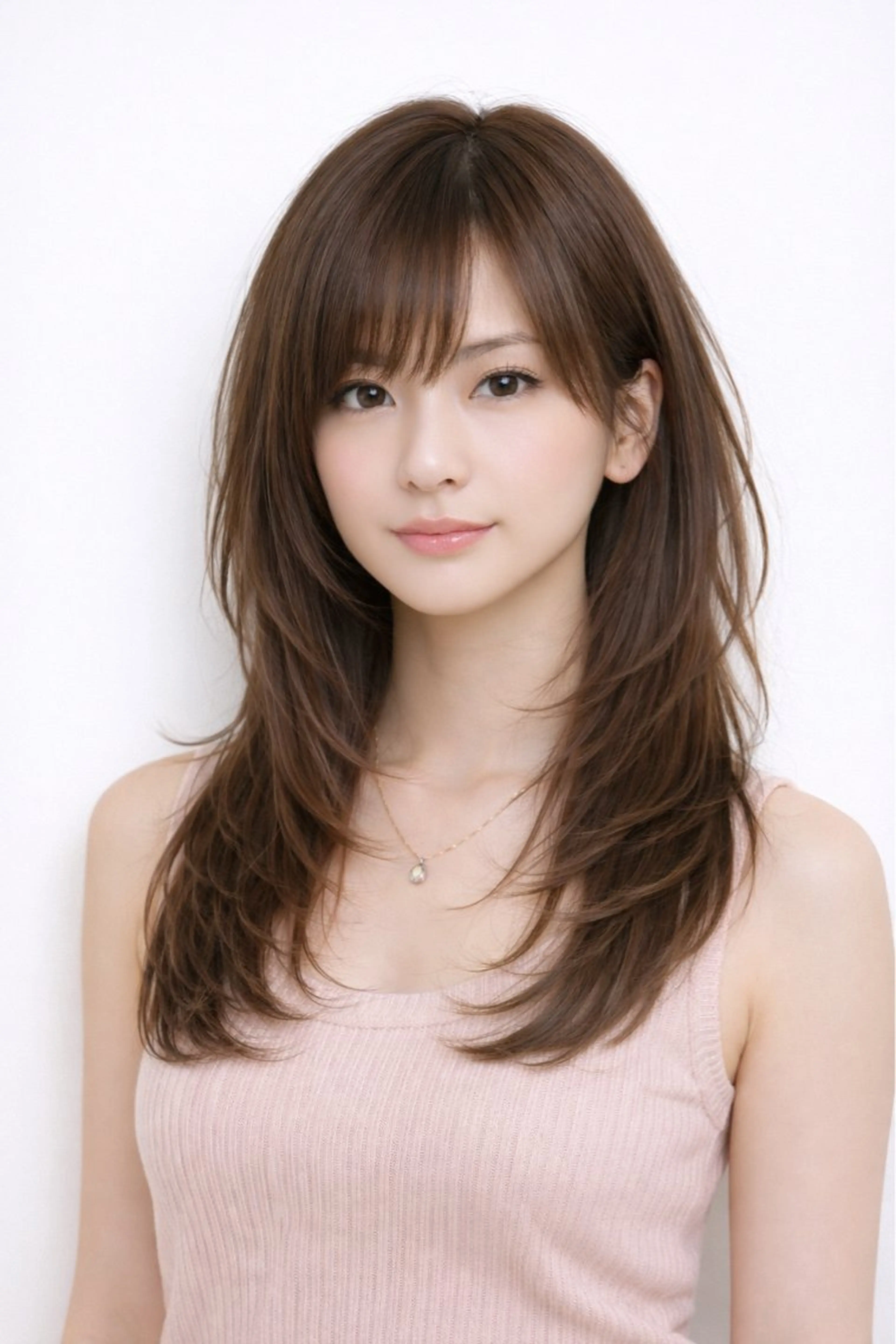 セミロング カラー ブラウンカラー ハッシュカット トリートメント カット ヘアカラー トリートメント 🍀ウルフ/y2k 🍀ａｙａｎａ🍀のヘアスタイル