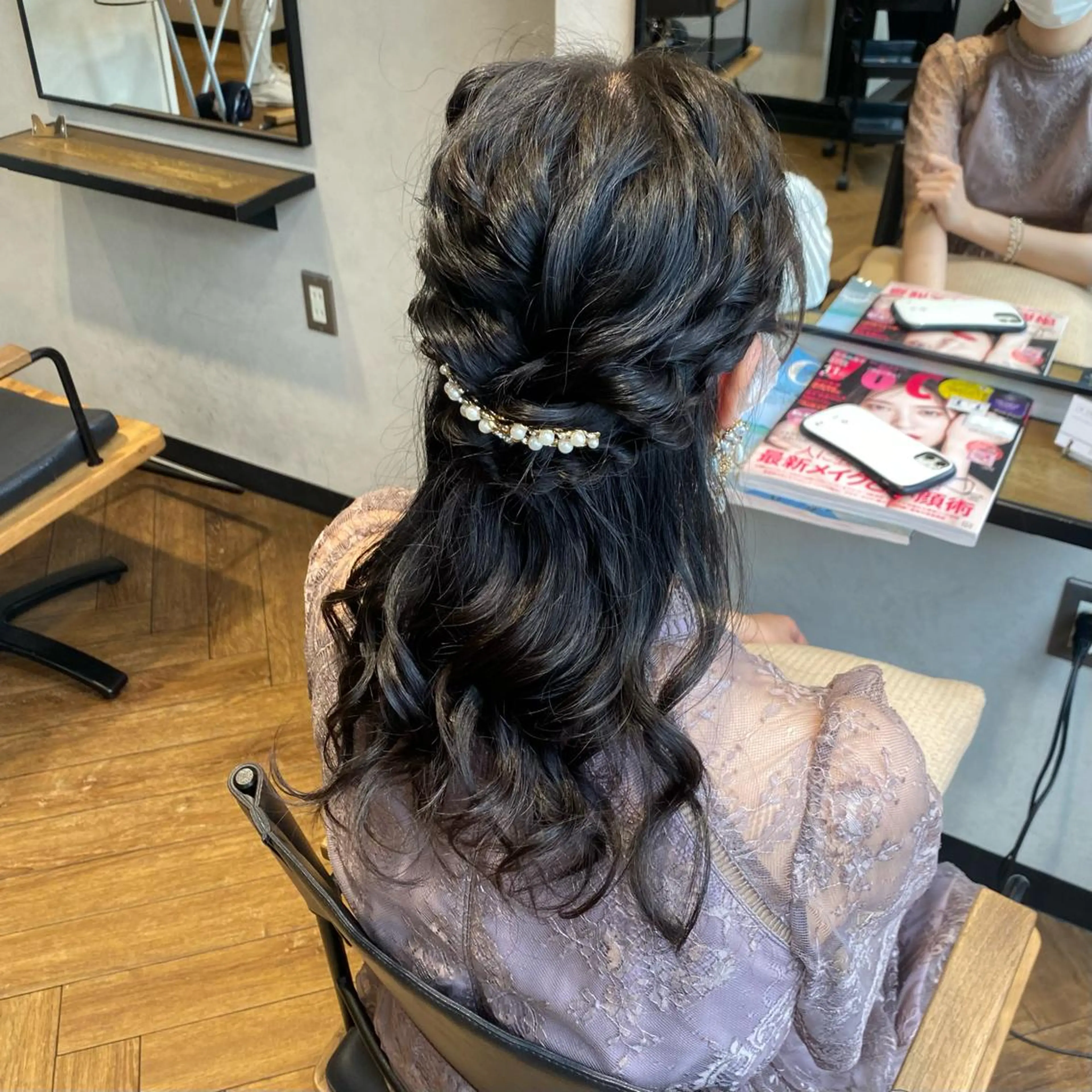 ヘアアレンジ ハーフアップ 木寺 樹莉のヘアスタイル