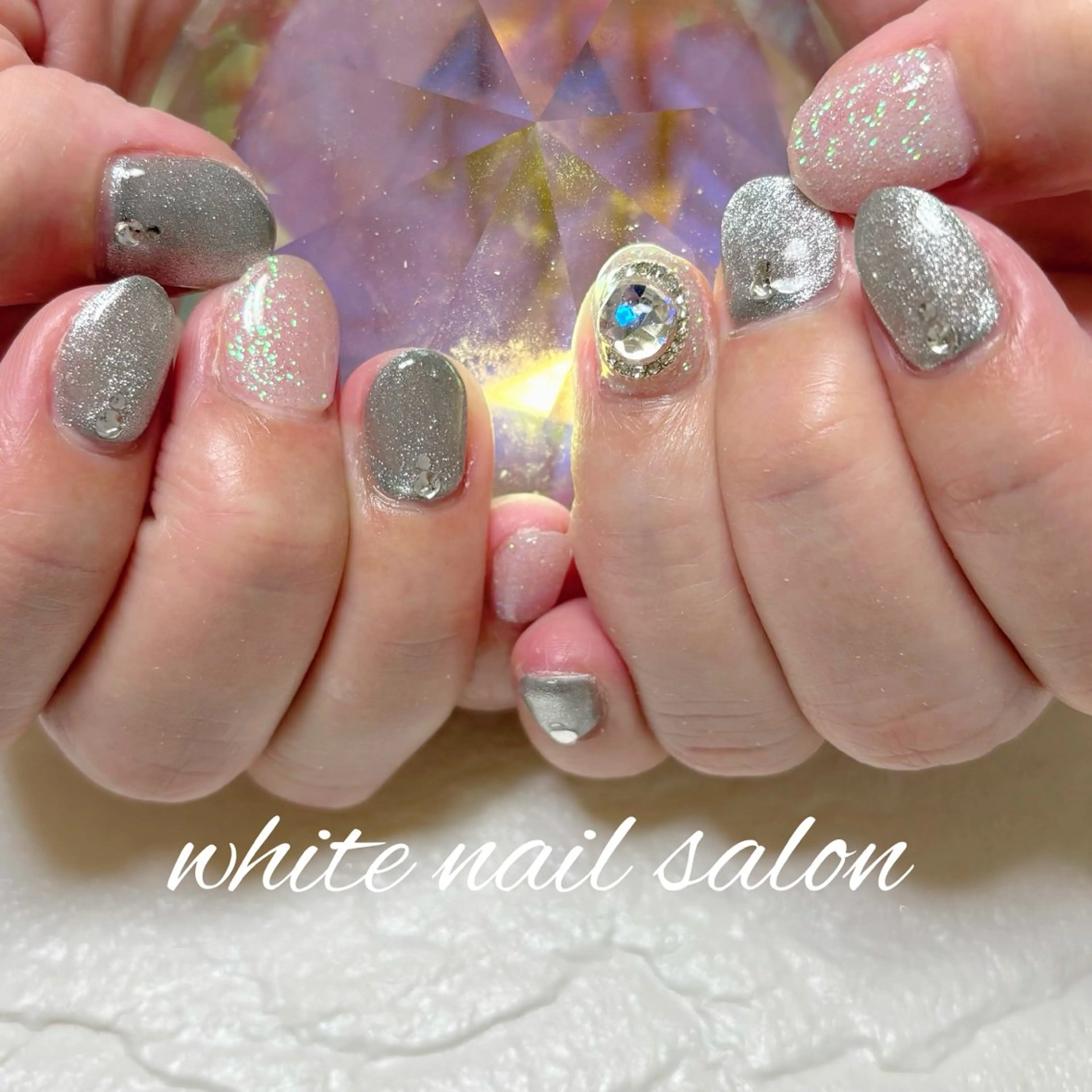 ネイル フットネイル 持ち込み ハンドネイル white nail salonのネイルデザイン