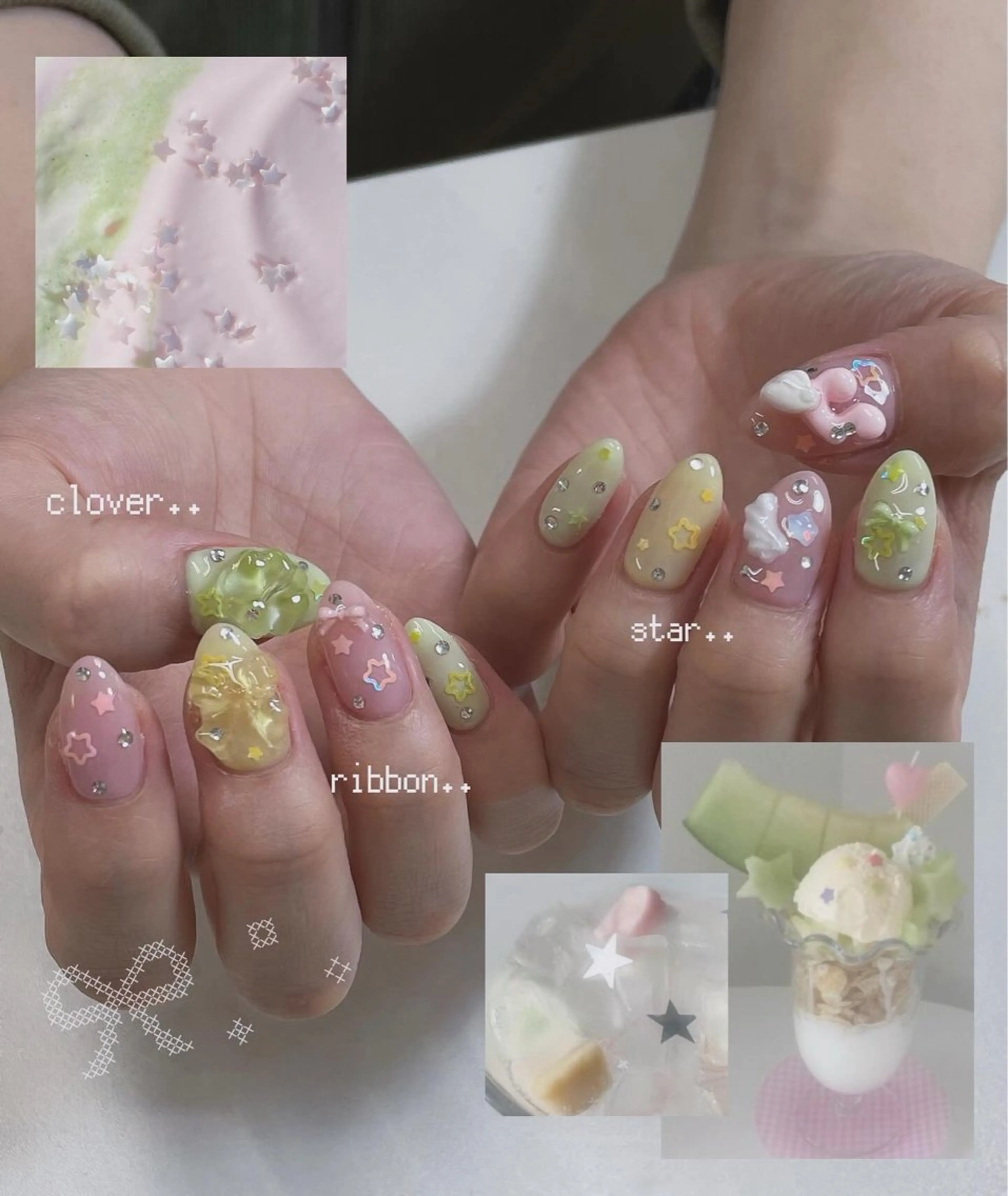 メンズ ネイル ハンドネイル MINAMI໒꒱ Y2K、韓国ガーリーのネイルデザイン