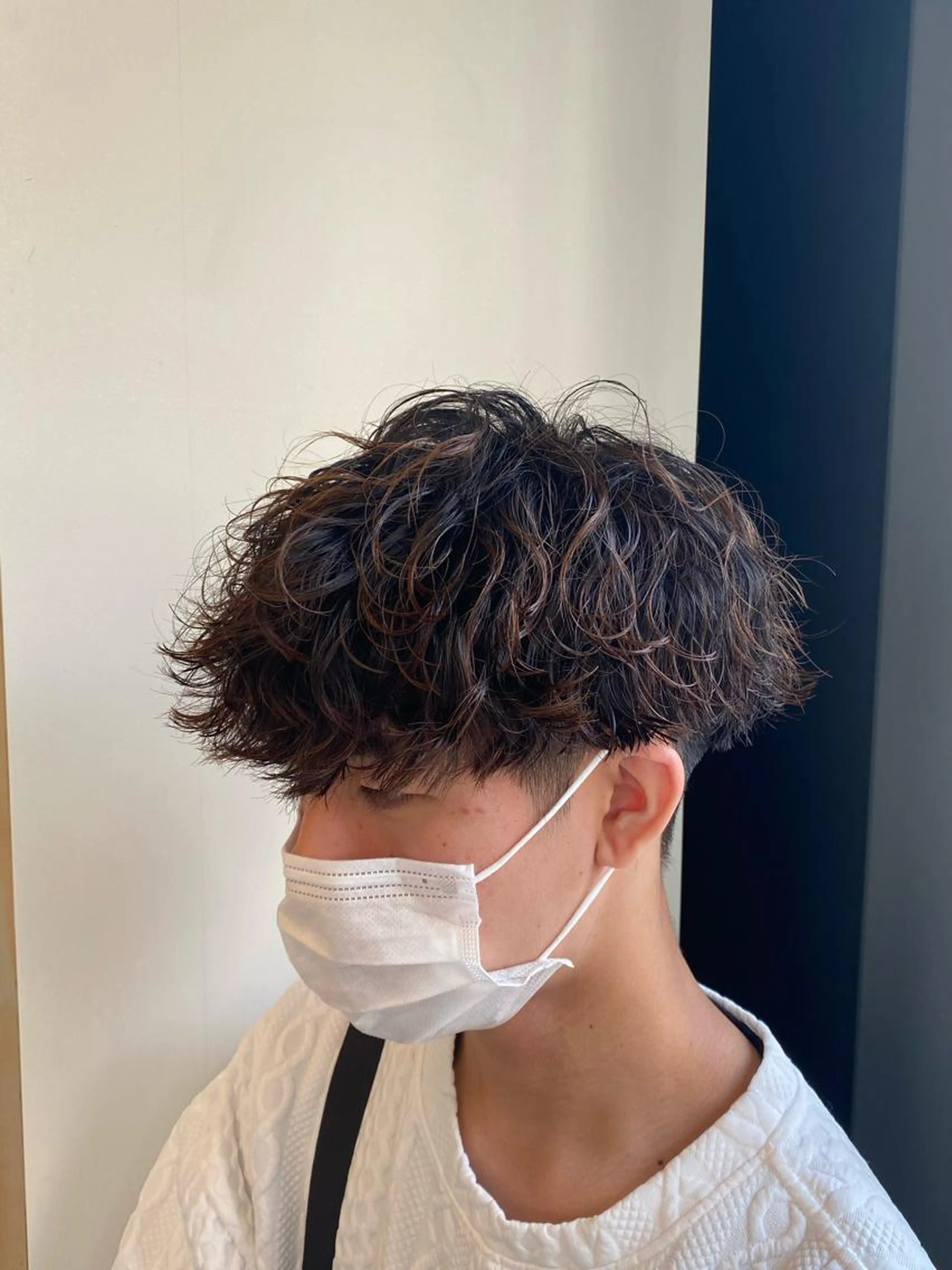 【メンズパーマ】カット＋波巻きパーマ＋1 stepトリートメント!！　￥12000の写真