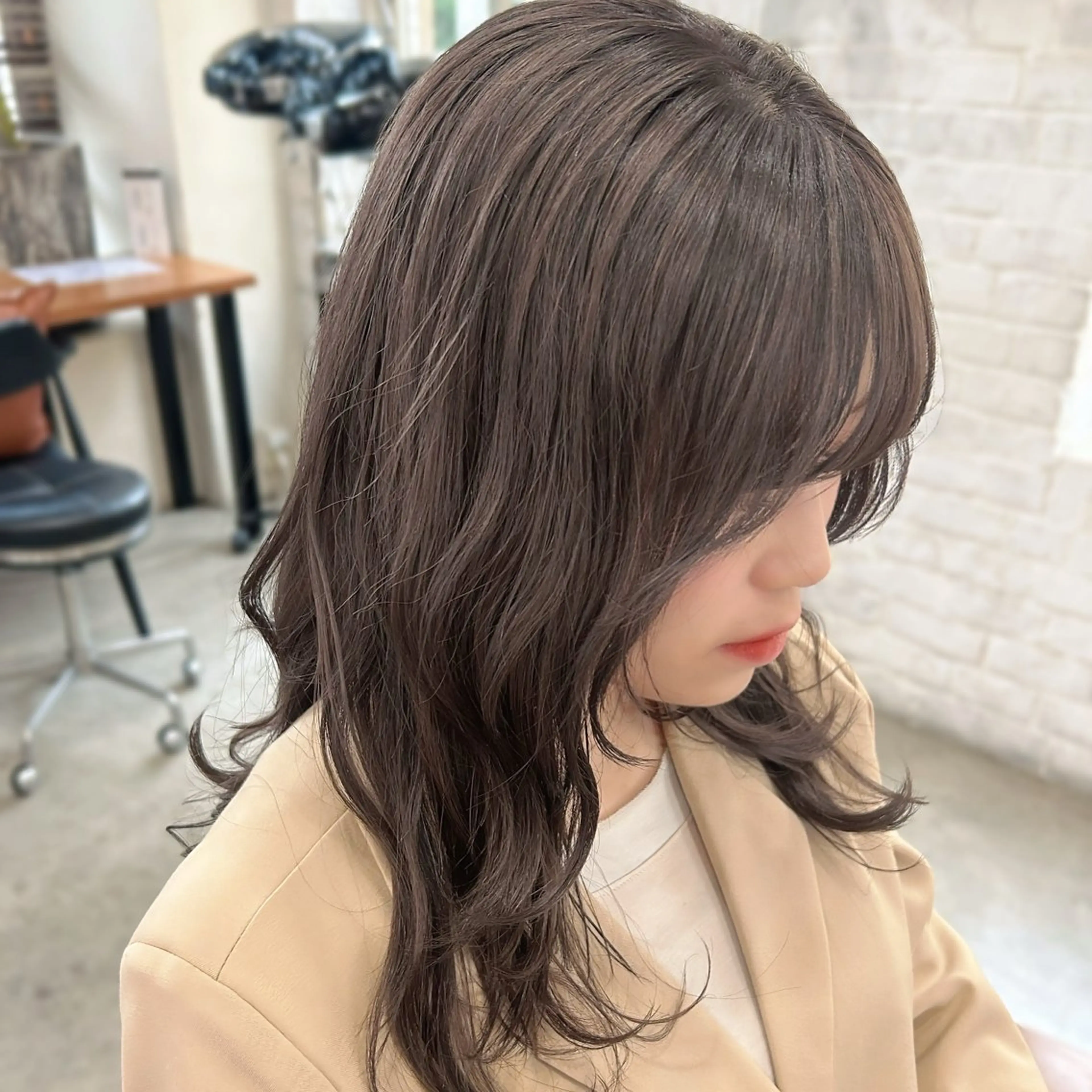 セミロング ヘアカラー トリートメント 🌸透明感/レイヤー / 栗林 彩🌸のヘアスタイル