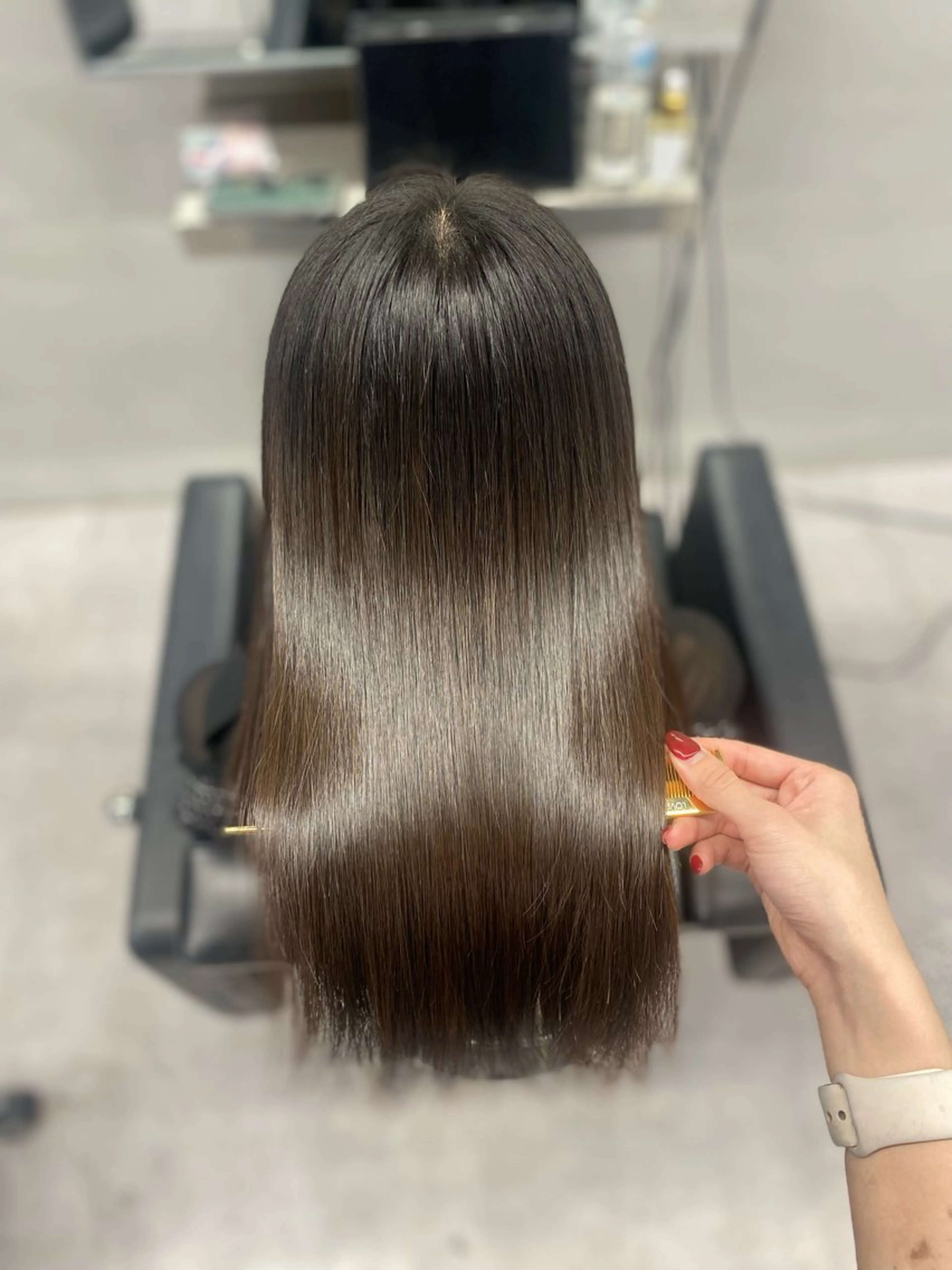 セミロング トリートメント 艶髪/縮毛矯正 🫧辻野海羽のヘアスタイル