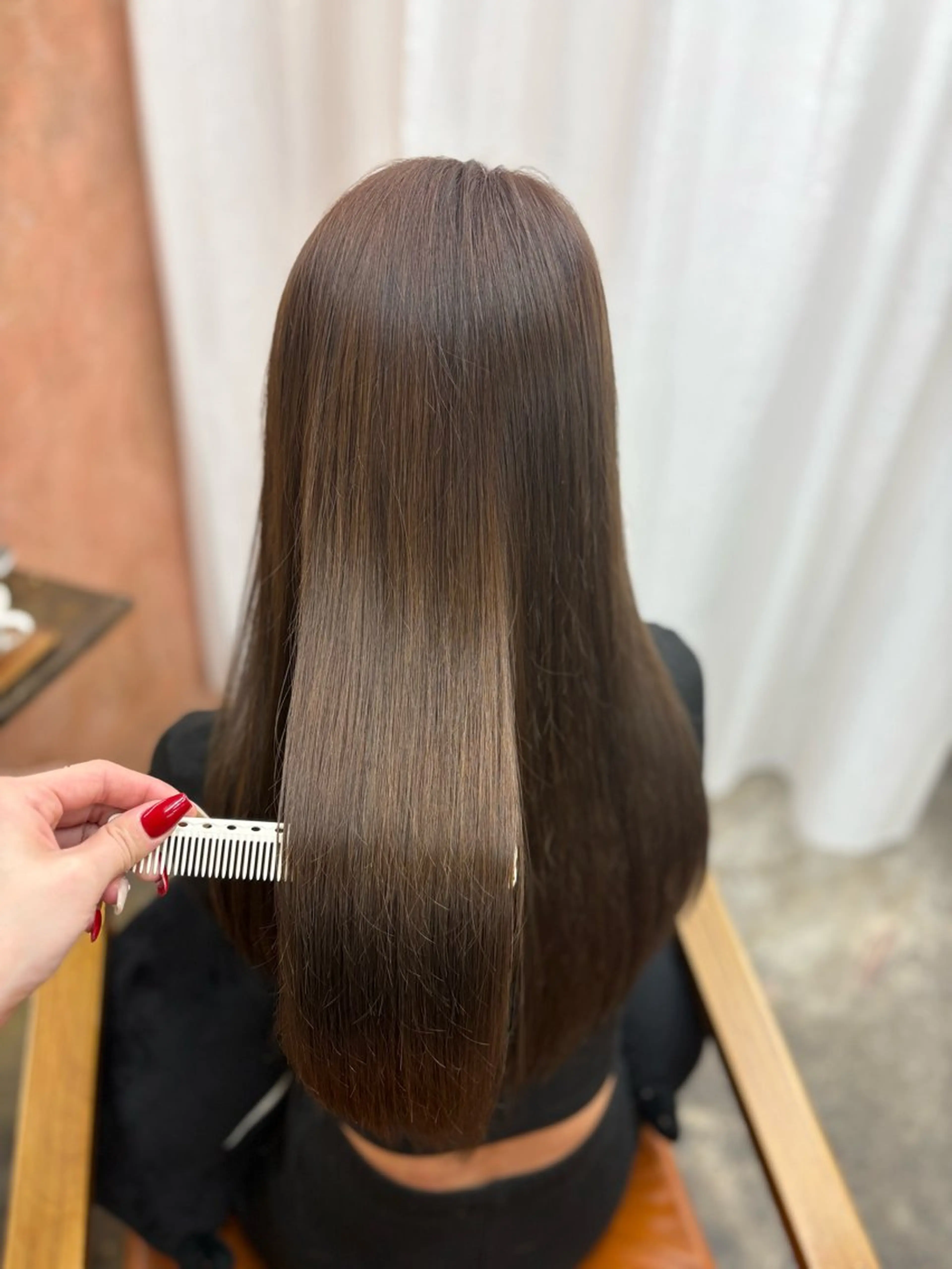 ロング ヘアカラー トリートメント Retsu /UniQのヘアスタイル