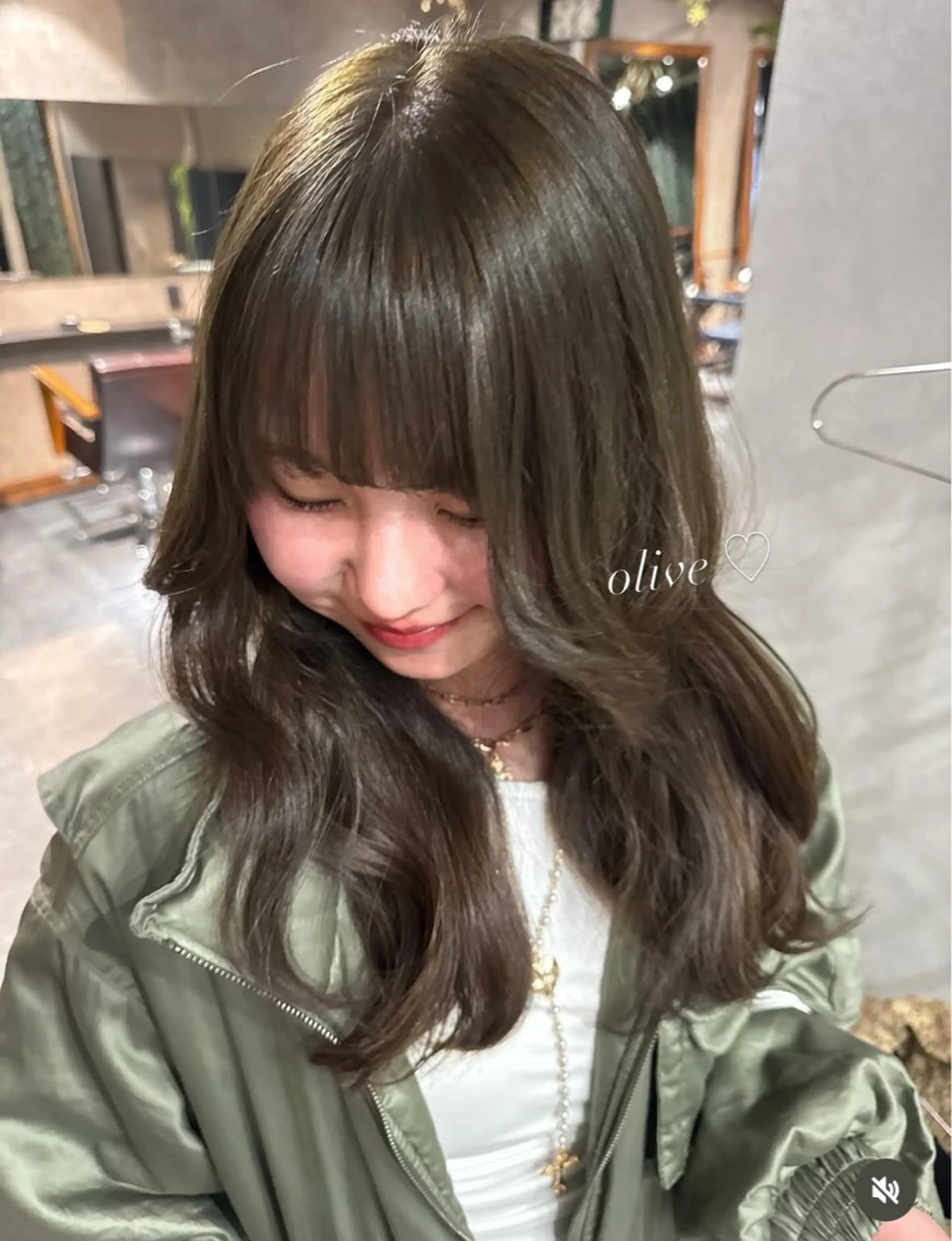 セミロング カラー パーマ ヘアカラー 心斎橋美容室 Junのヘアスタイル