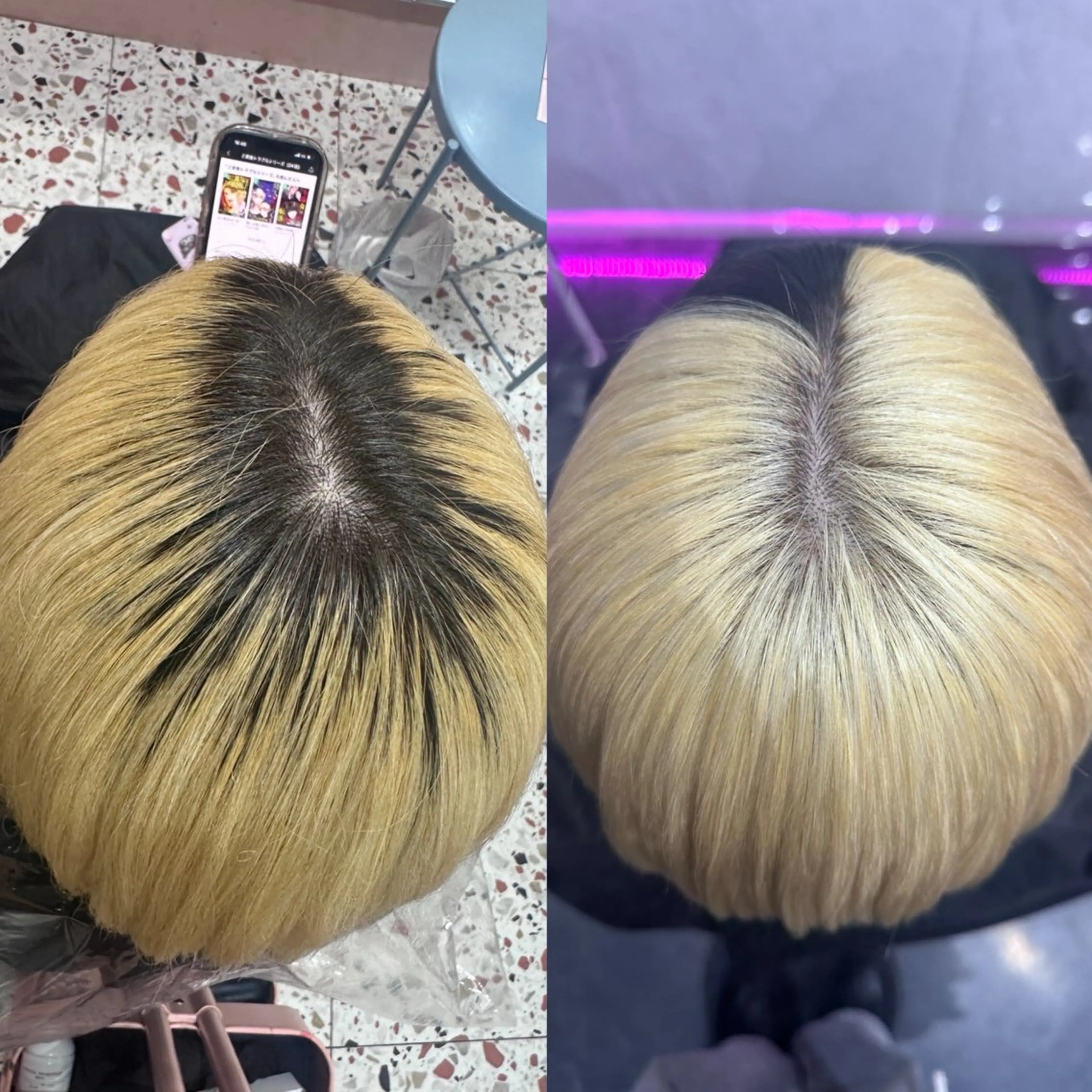 ショート カラー ヘアカラー ハイトーン/ウルフ /エクステ/ましろのヘアスタイル