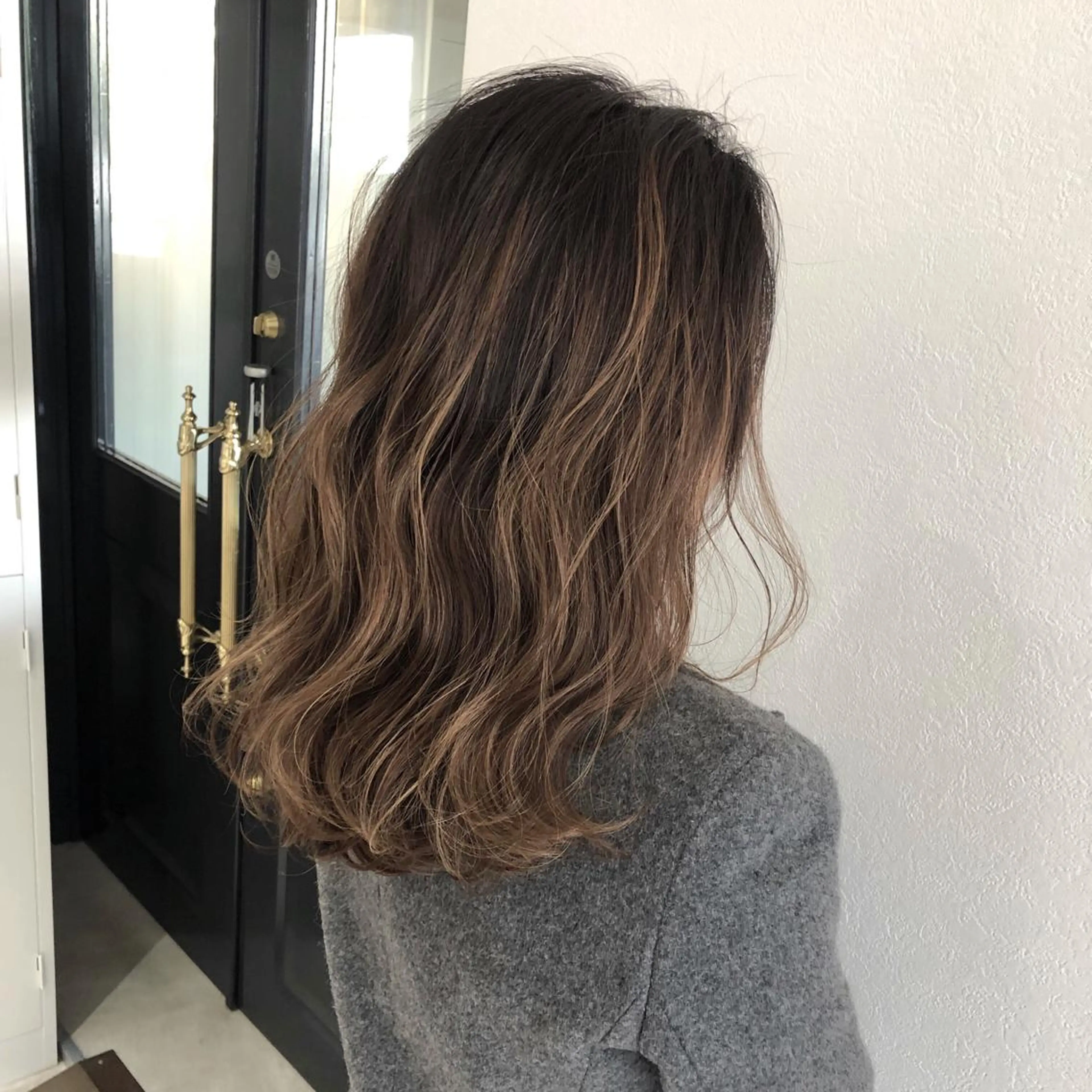 セミロング カラー La fith hair letter所属・Lafith住道 TATSUYAのヘアスタイル