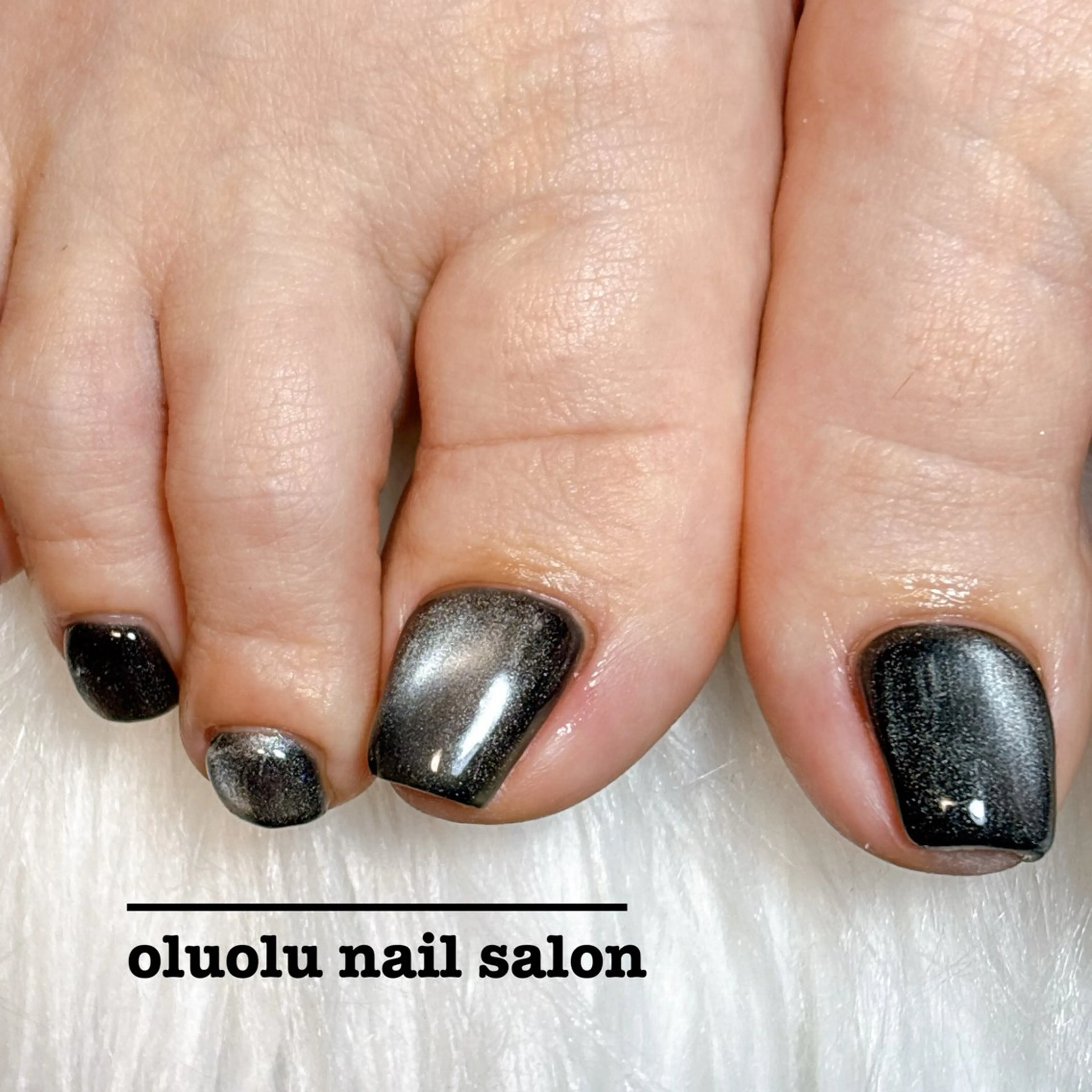 ネイル フットネイル マグネットネイル oluolu nailsalonのネイルデザイン