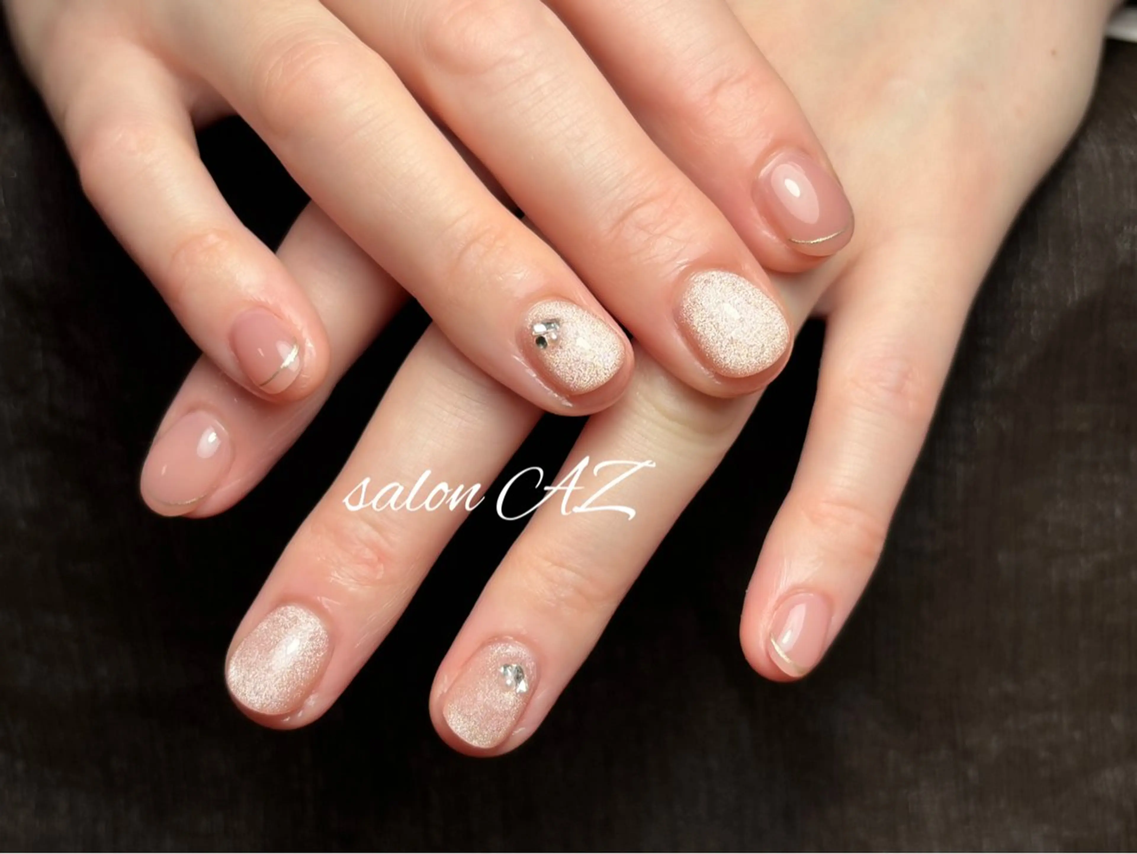 ネイル 桜ネイル 長さ出し フットネイル フレンチネイル ジェルネイル salon AZのネイルデザイン