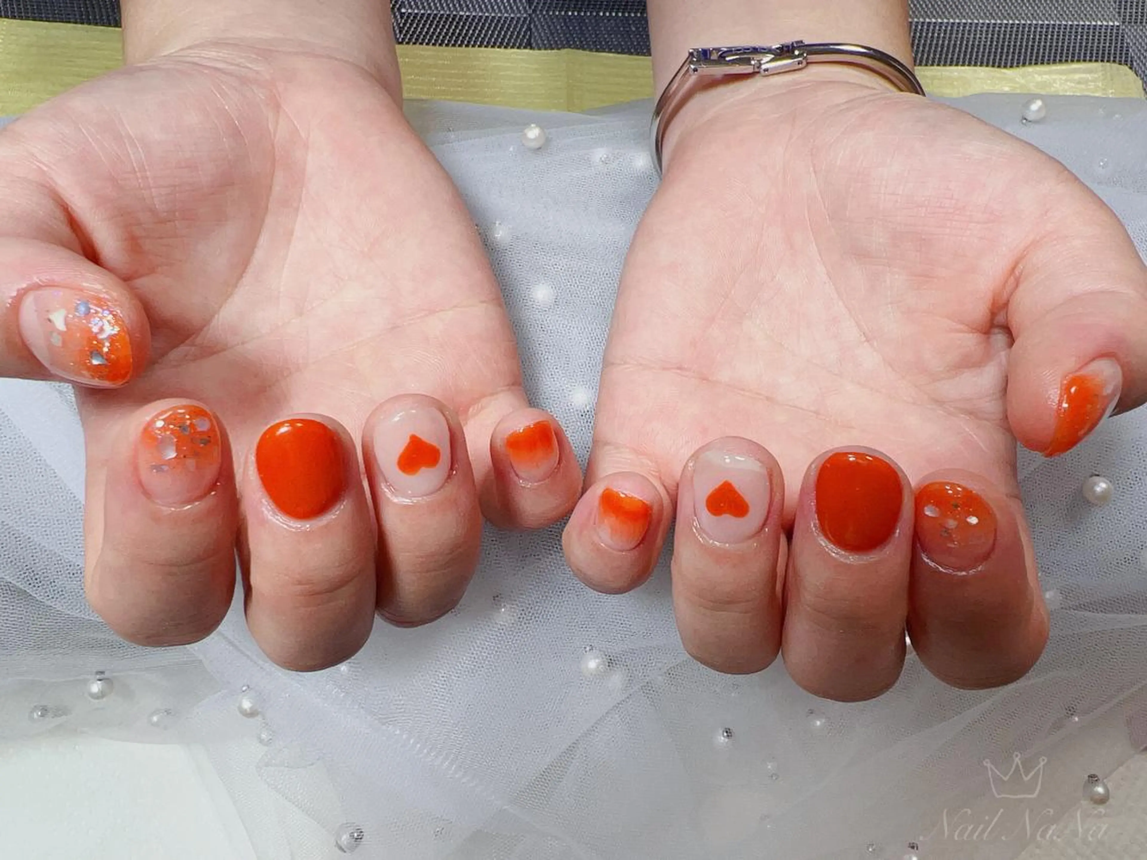 ショート カラー ネイル ハンドネイル Nail NaNaのネイルデザイン