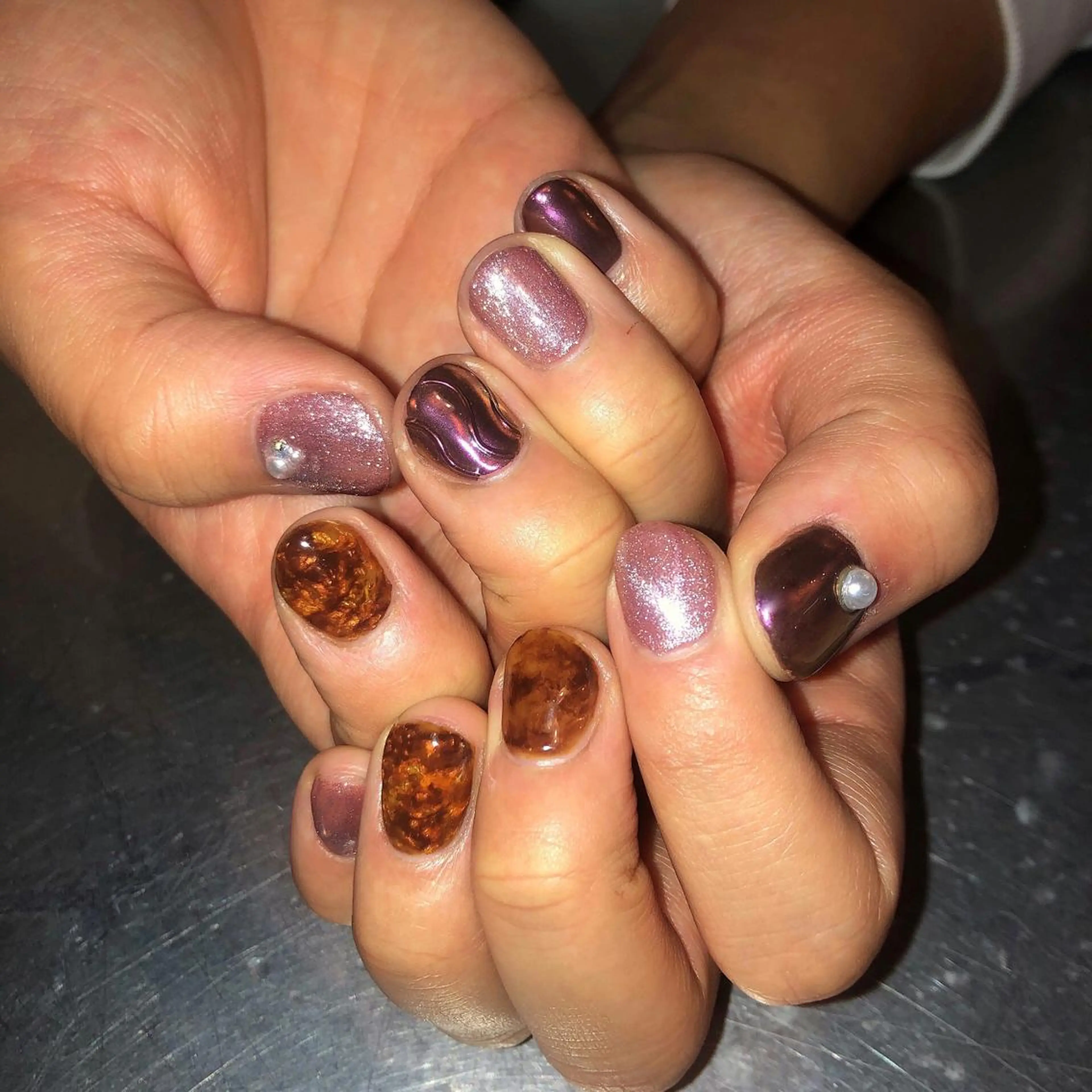 ネイル ハンドネイル 新井 ひなののネイルデザイン