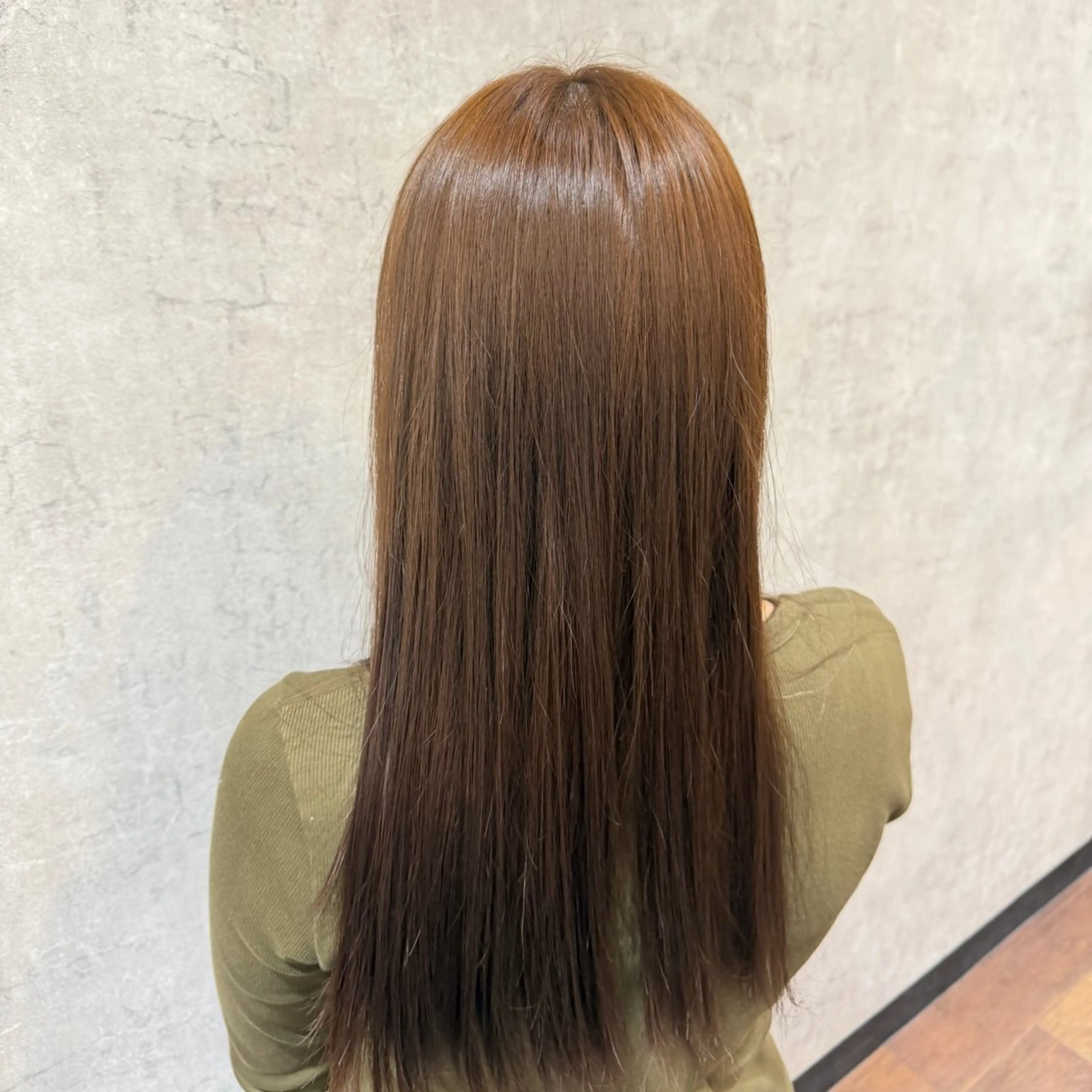 ロング カラー ヘアカラー トリートメント 艶カラー×デザイン カラー特化/値賀大樹のヘアスタイル