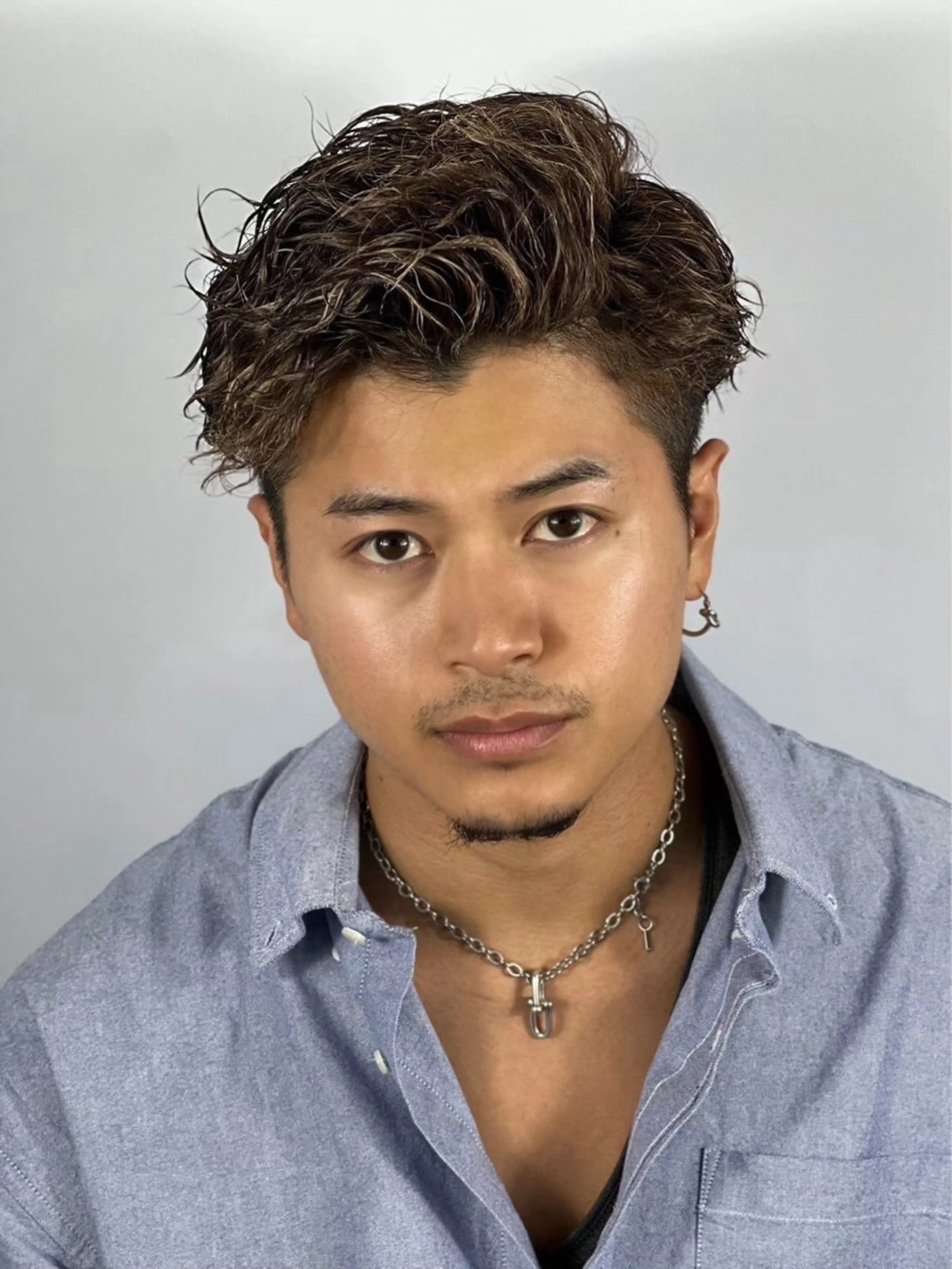 ショート パーマ メンズ メンズパーマ HIRO GINZA BARBER SHOP  大宮店所属・店長💈山田竜太 BARBERのヘアスタイル