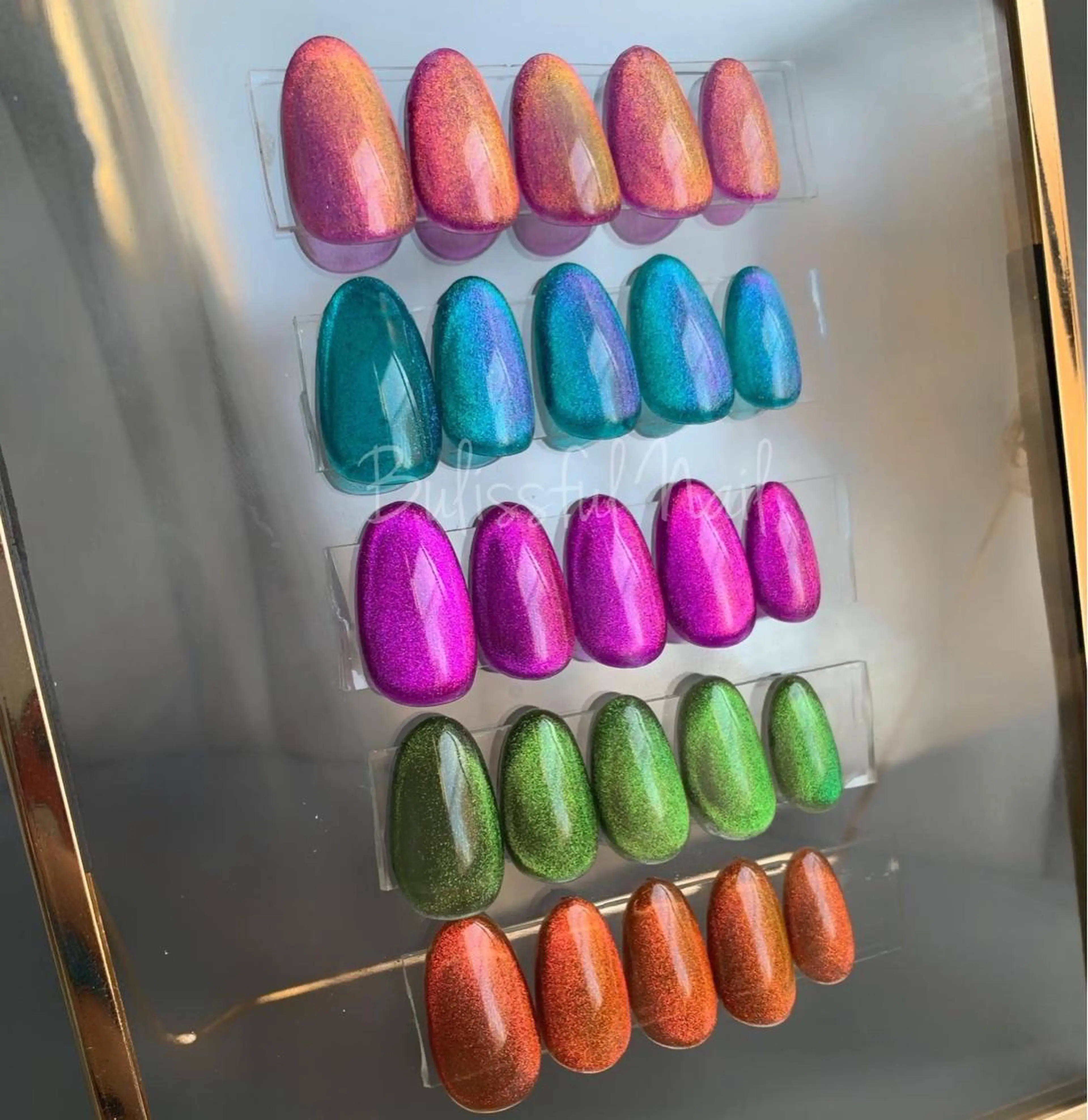 ネイル クリアネイル マグネットネイル ビー玉ネイル Blissful💅 Yurika✩࿐⋆*のネイルデザイン