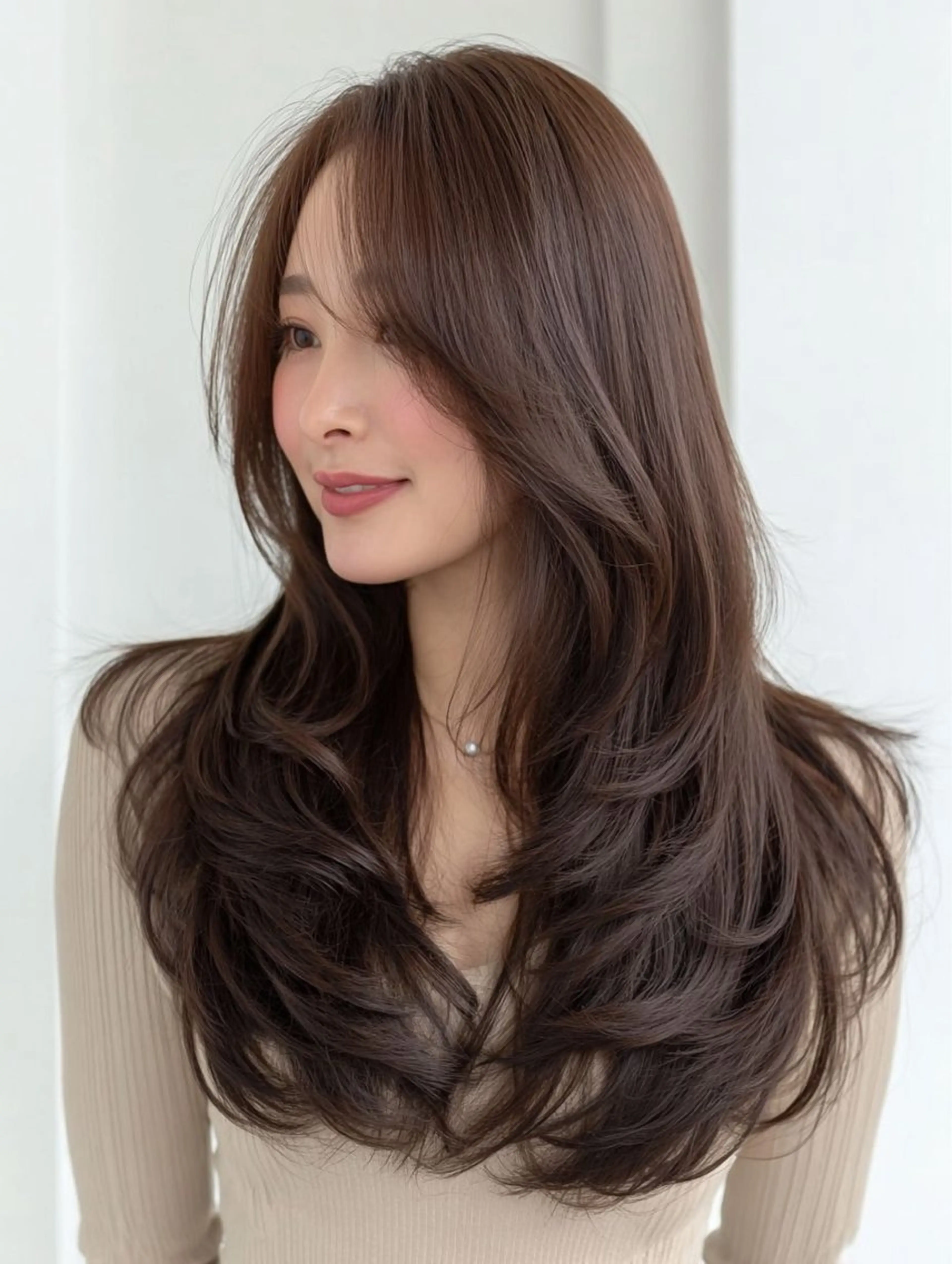 ロング 岡田 聖也のヘアスタイル