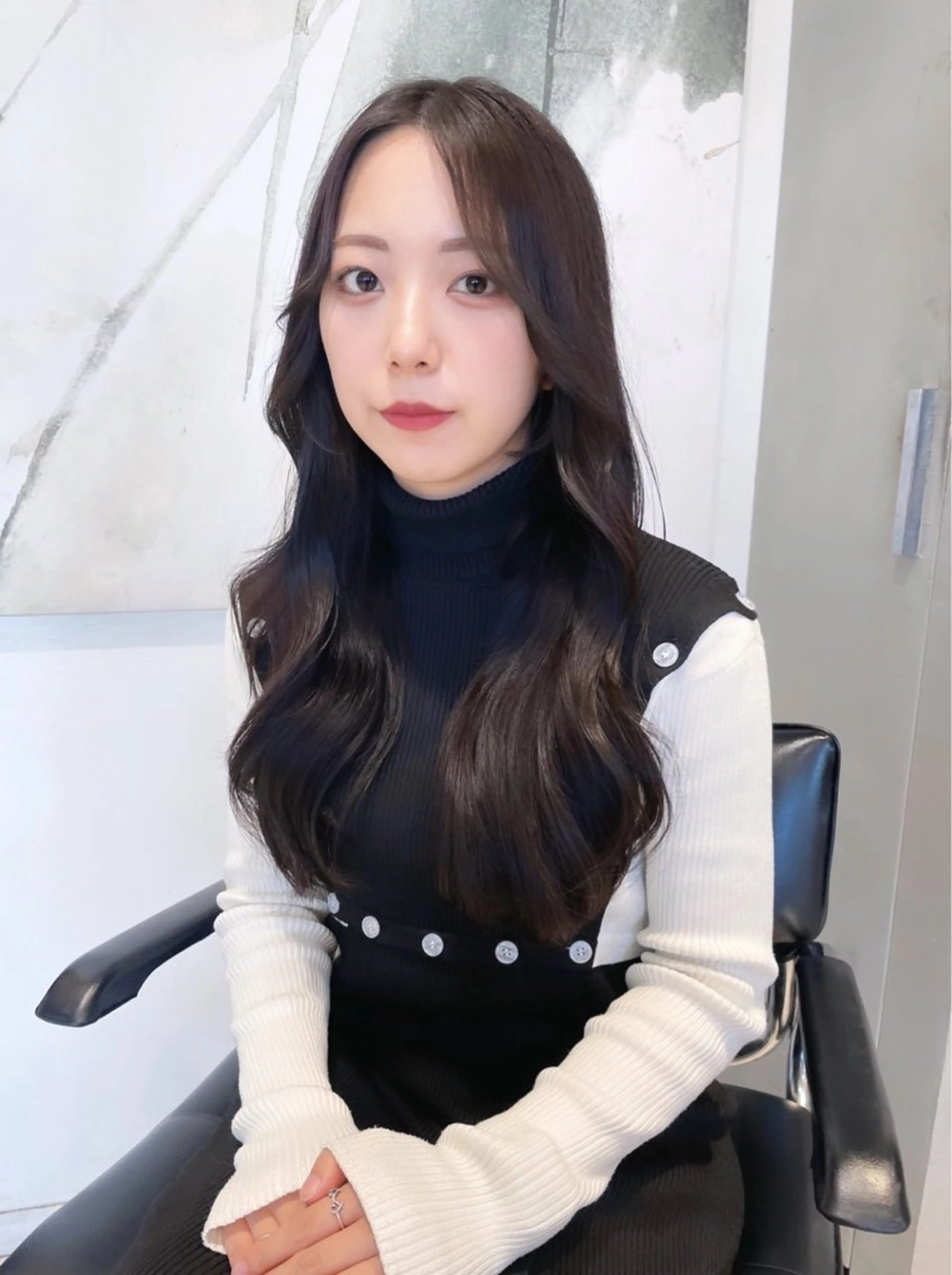 ロング カラー ヘアカラー ワンホン/韓国ヘア 🤍amiのヘアスタイル