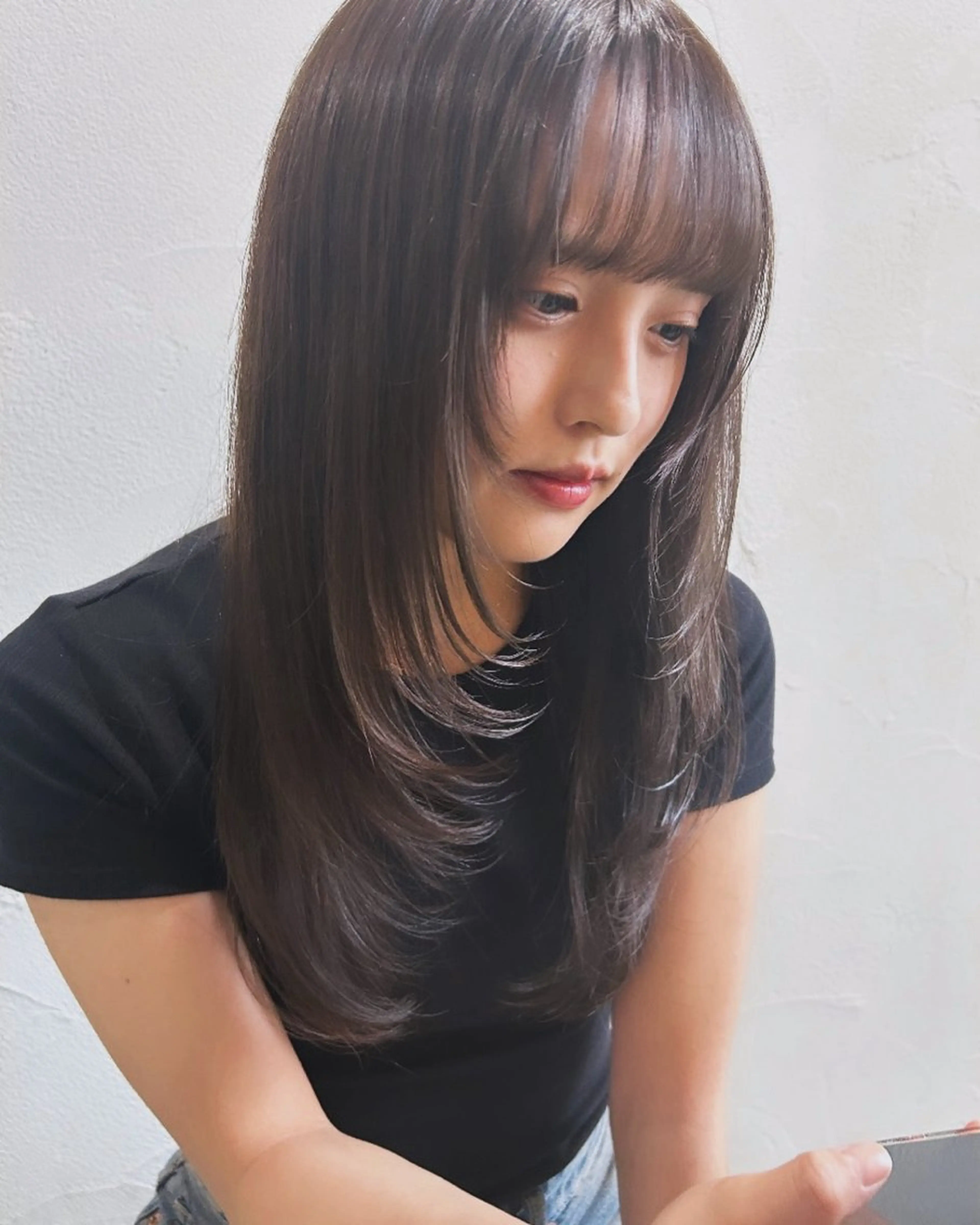 ロング カット ヘアカラー トリートメント 剣持友希/ifh iizuka/高崎のヘアスタイル