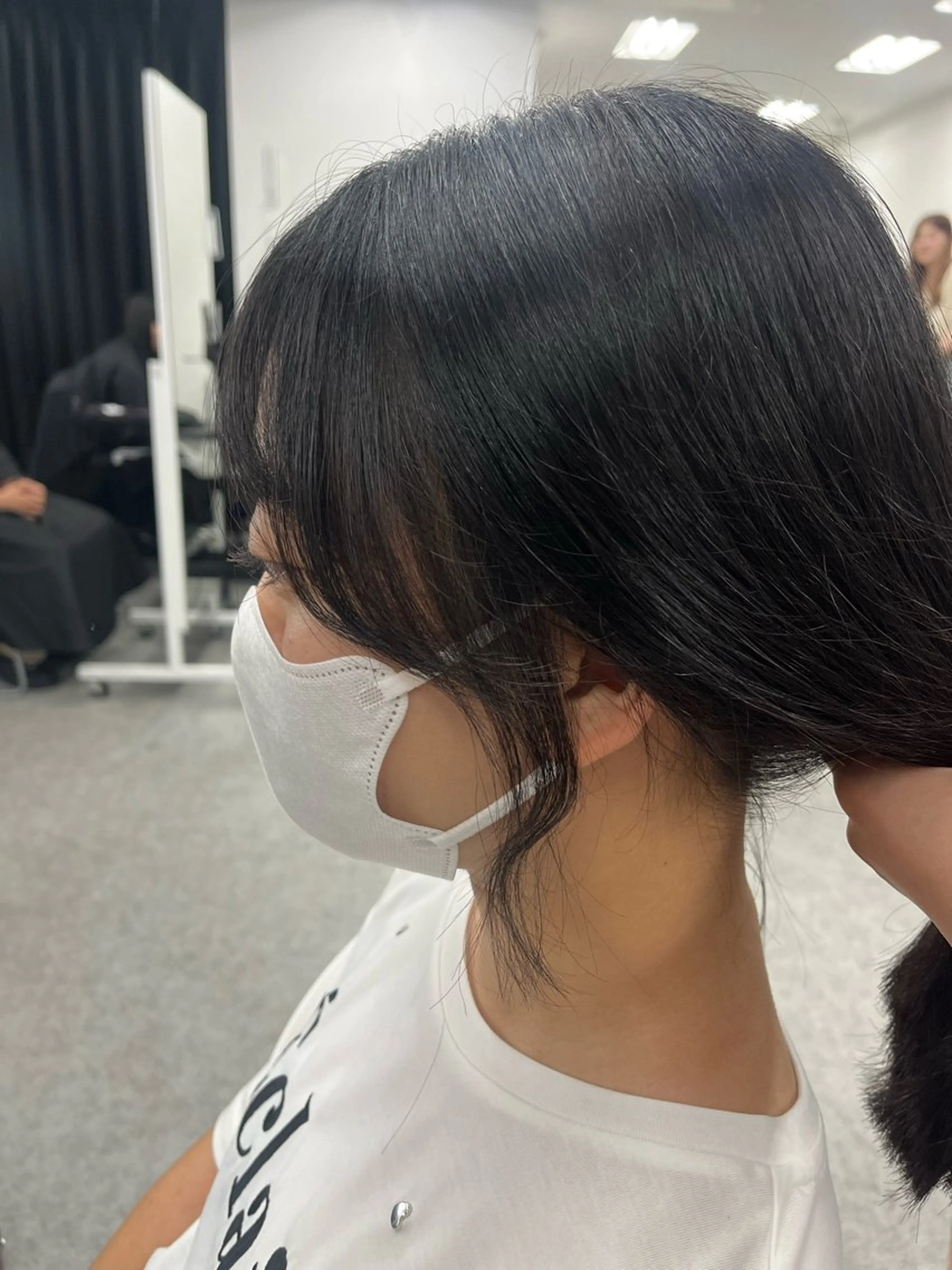 ミディアム 顔周りカット 髪質改善 小顔カット トリートメント 大人上品ベージュ 🎀HARUNAのヘアスタイル