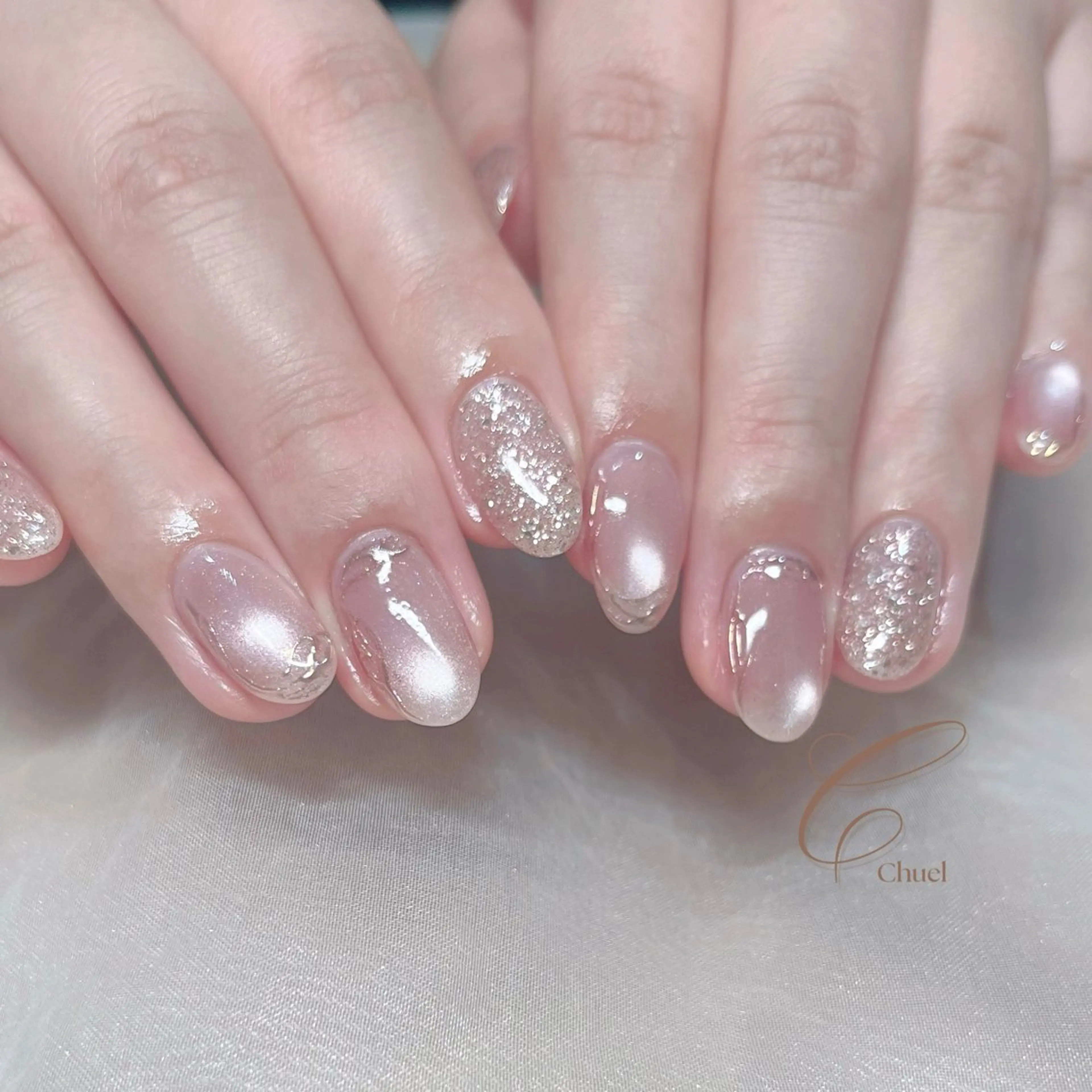 【オフなし】ミラーニュアンスネイル🪞定額3980円の写真