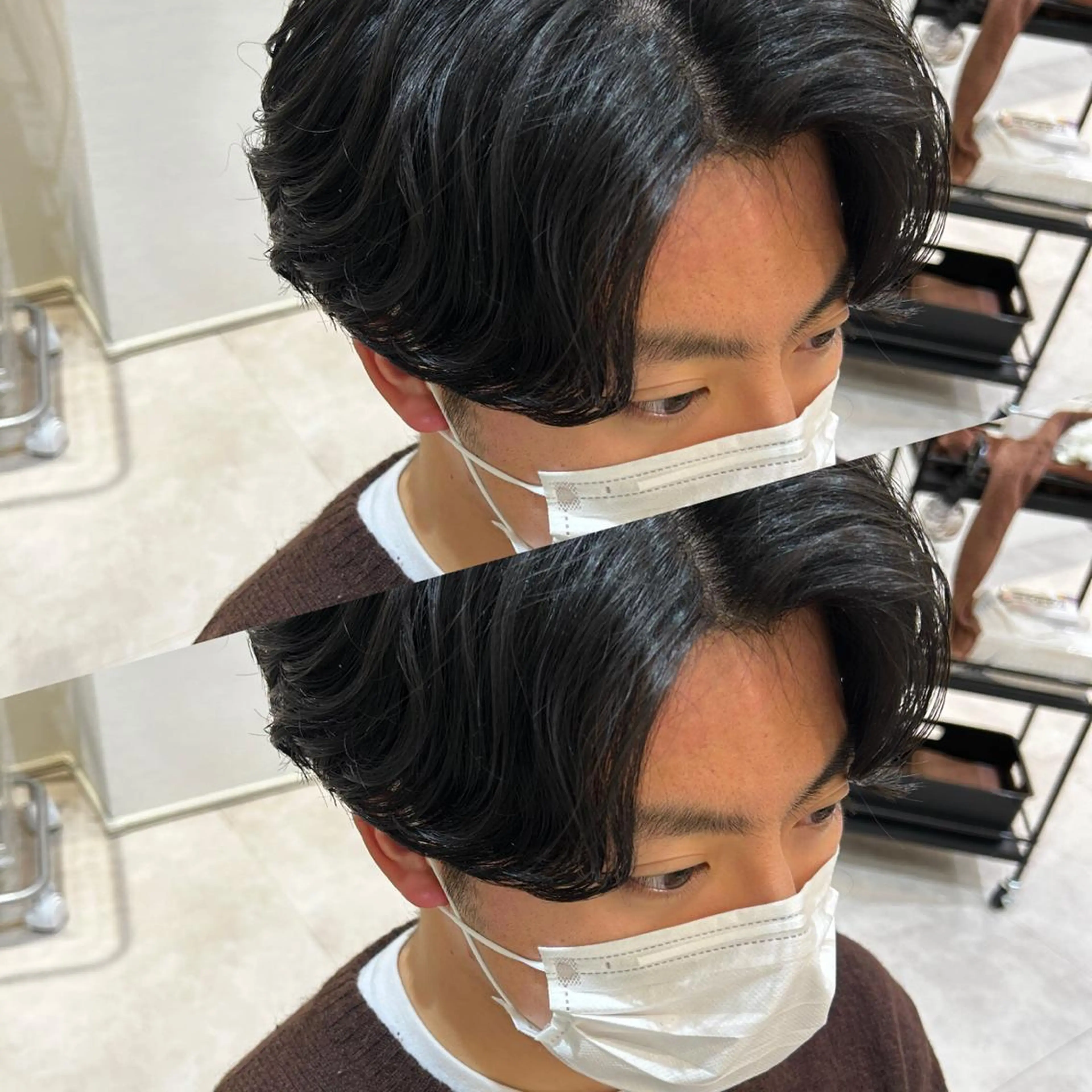 ショート パーマ メンズ メンズパーマ ニュアンスパーマ AI TOKYO  横浜店所属・メンズ支持数No.1 👑リュウ👑のヘアスタイル