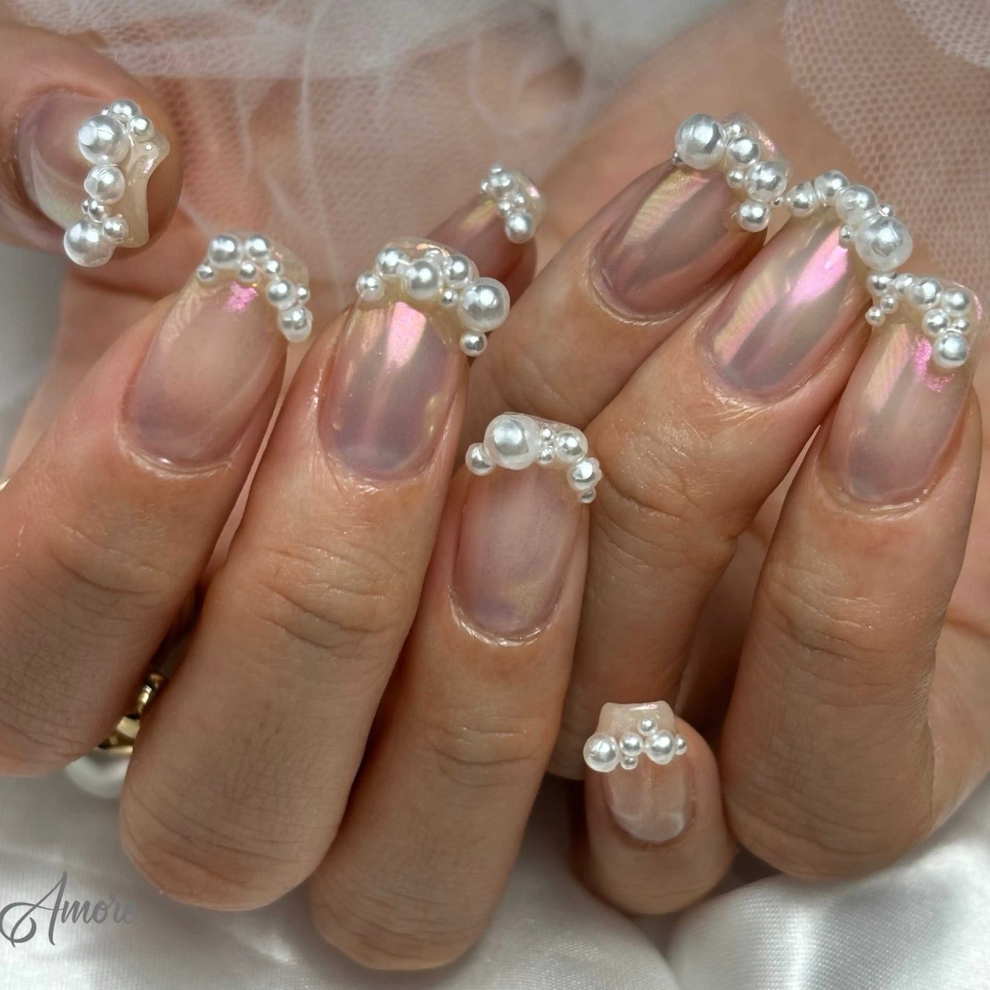 ネイル ジェルネイル キラキラネイル 韓国ネイル マグネットネイル パラジェル You kyehwaのネイルデザイン