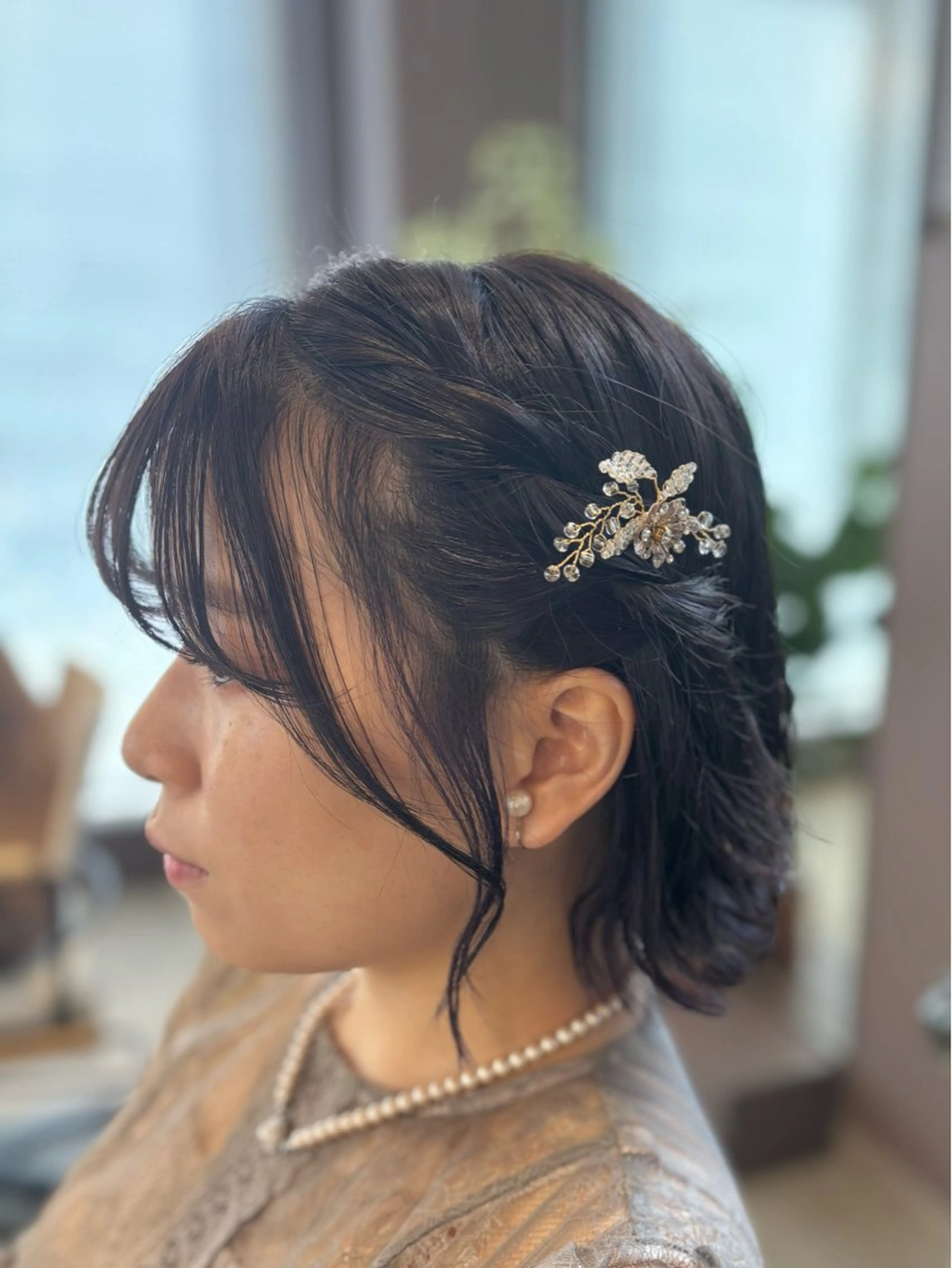 ミディアム ヘアアレンジ ボブ ヘアセット レイヤーカット/ボブ /nene🍥⋆*のヘアスタイル