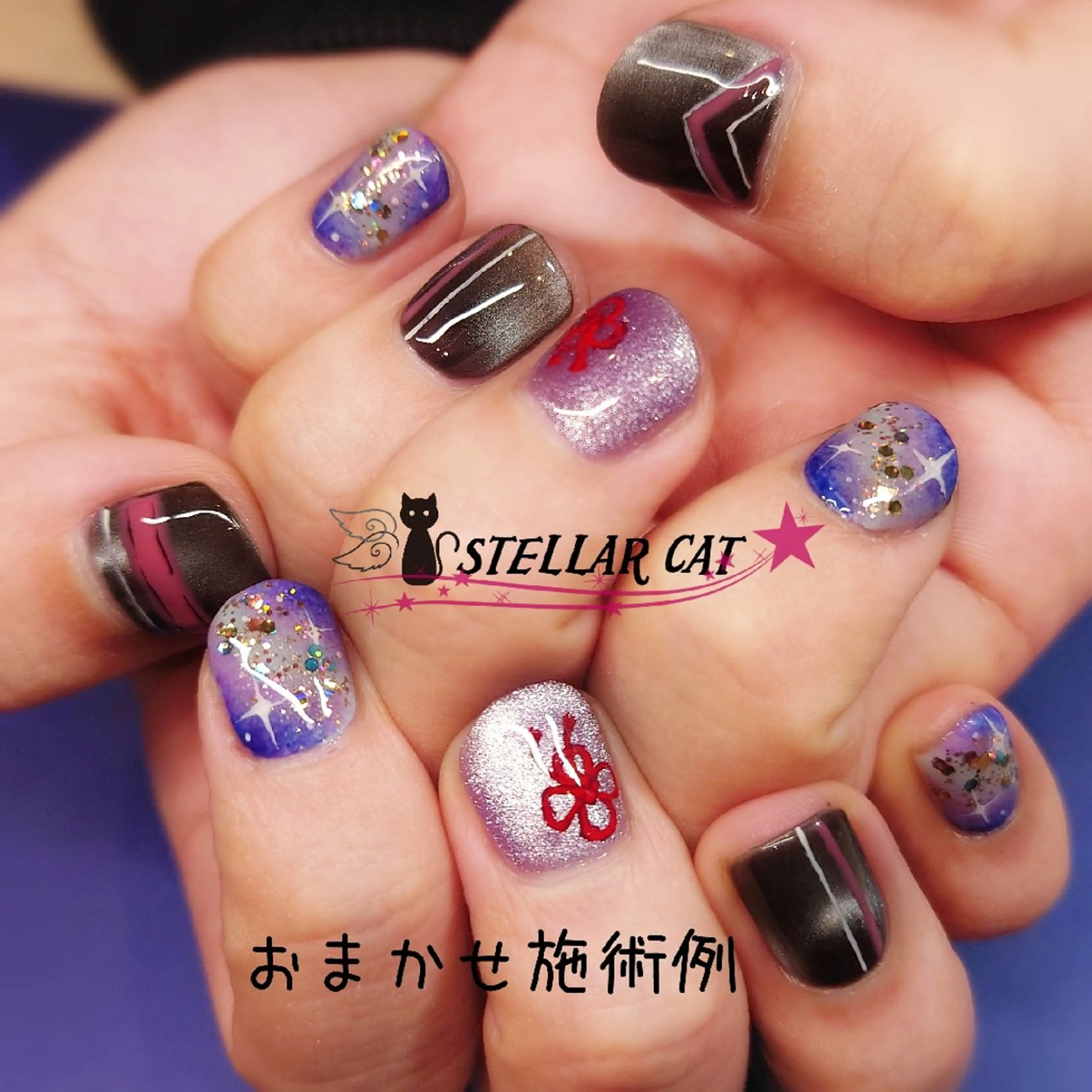ネイル メンズ ハンドネイル ショートネイル専門 StellarCatのネイルデザイン