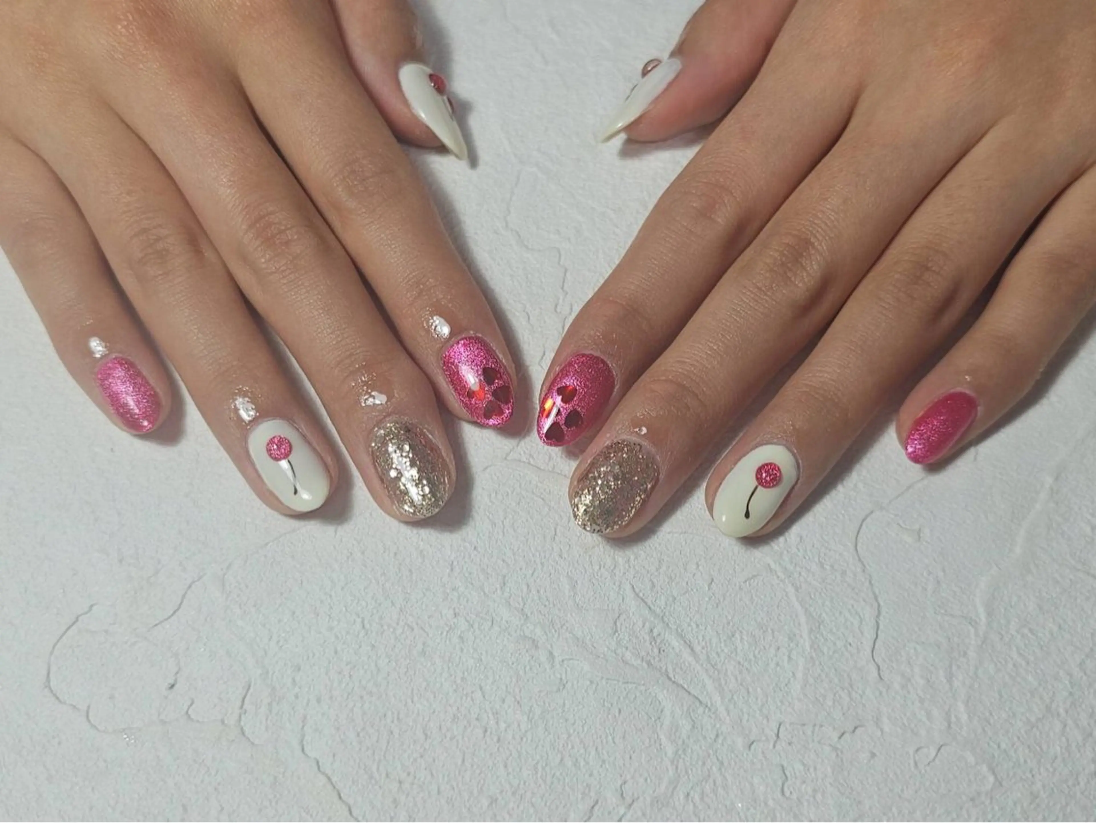 ネイル オーロラネイル フラワーネイル フットネイル フレンチネイル ジェルネイル ハンドネイル Mogu nail 二子玉川のネイルデザイン